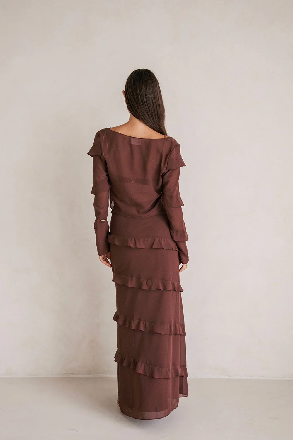 Alyce Skirt - Chocolate - Image 4