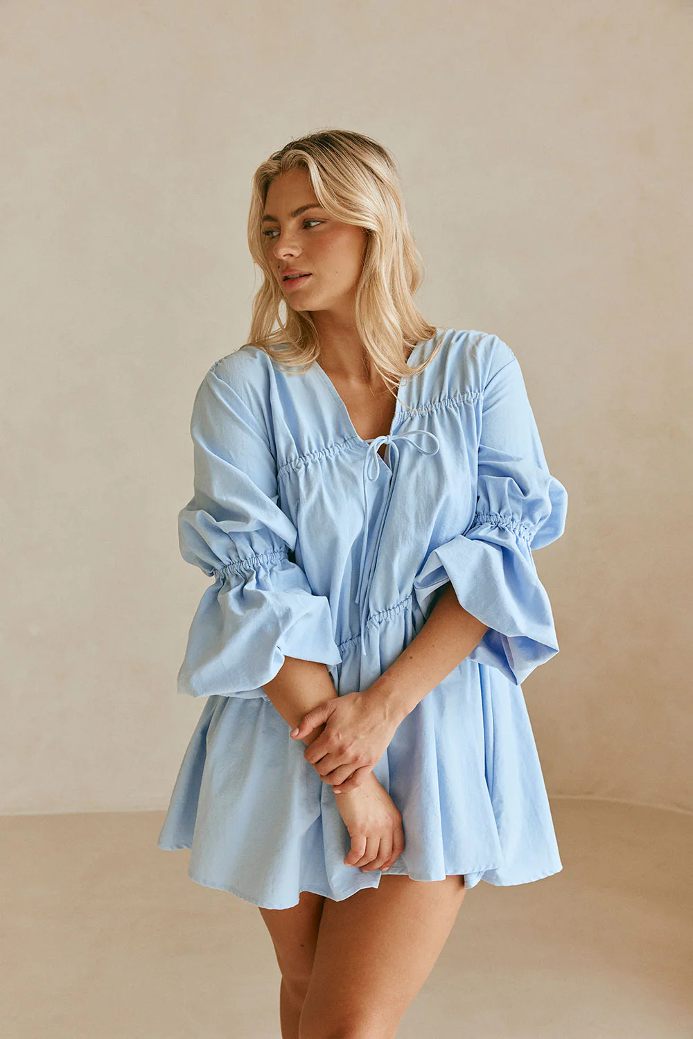 Ava Dress - Blue - Image 5