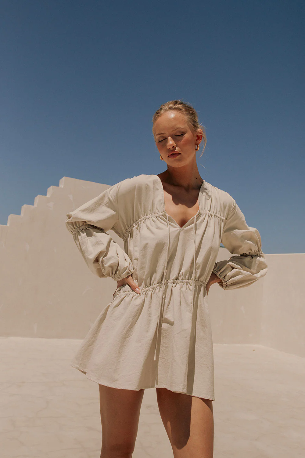 Ava Dress - Sand - Image 3