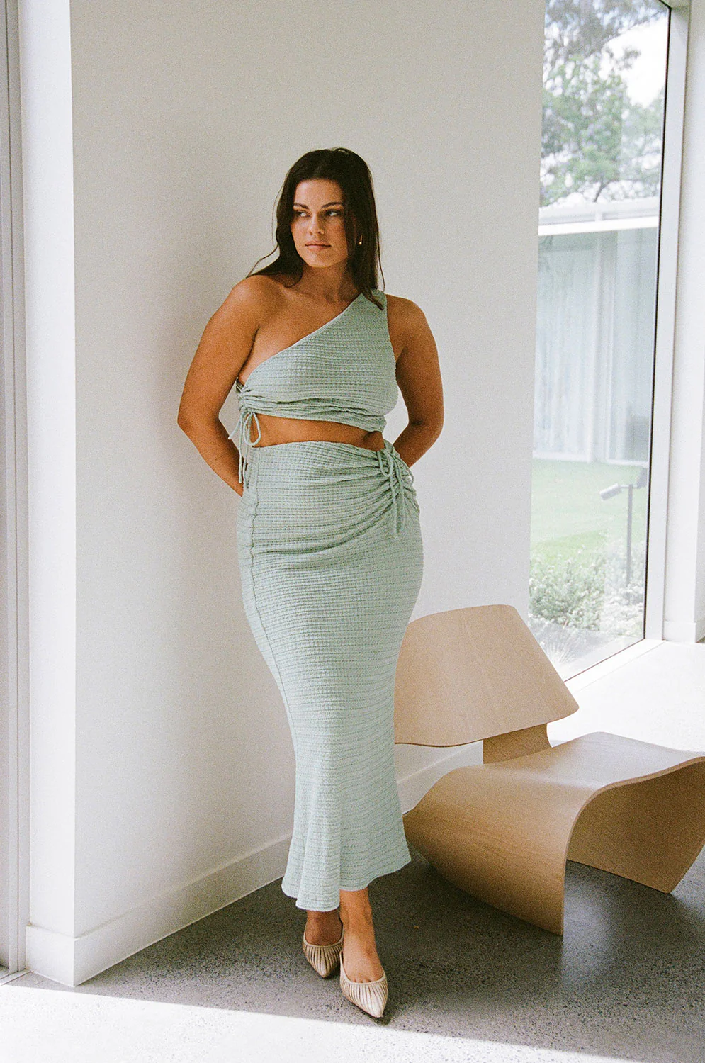 Azaria Dress - Sage - Image 7
