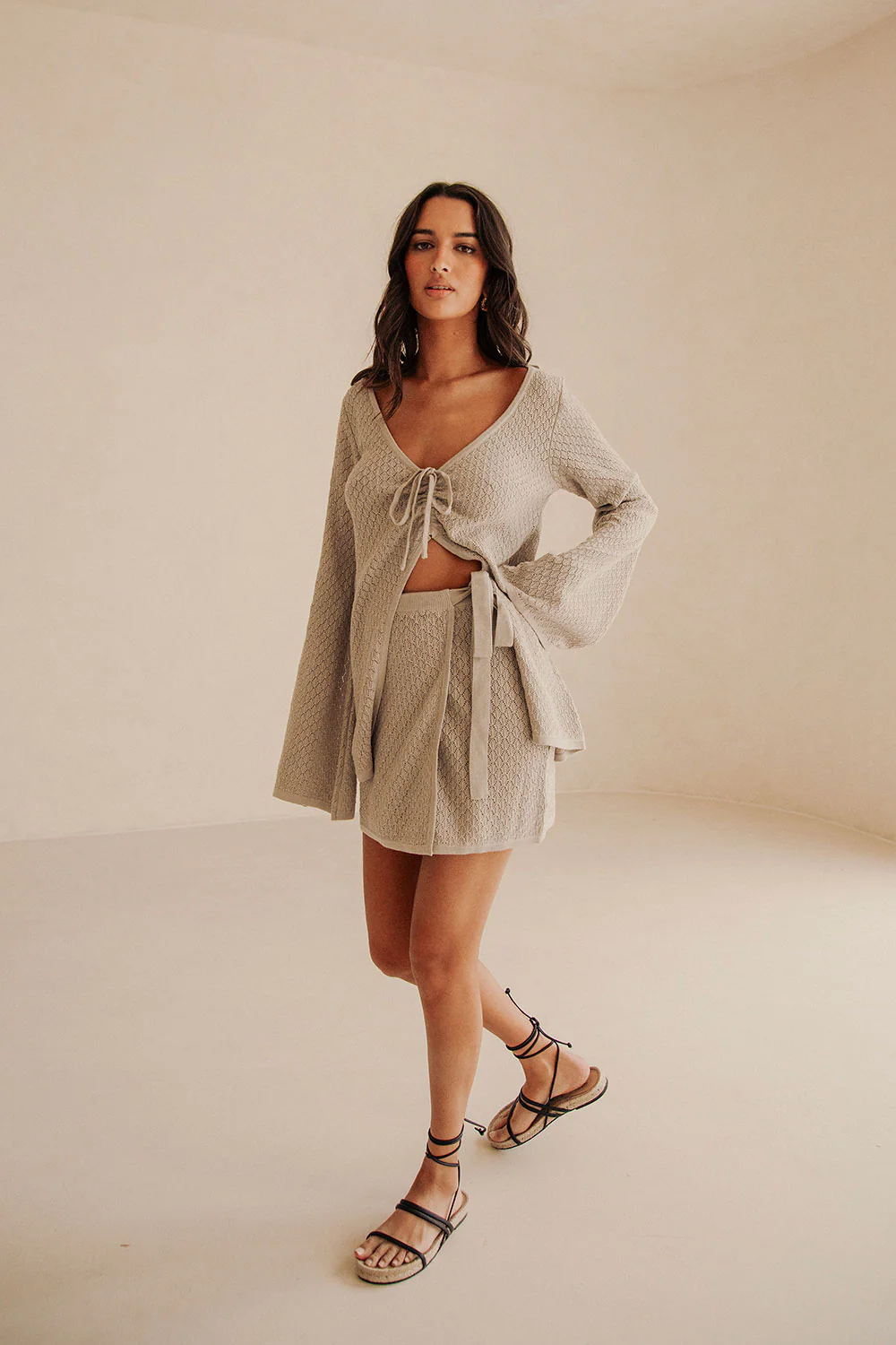 Baylie Skirt - Taupe - Image 2