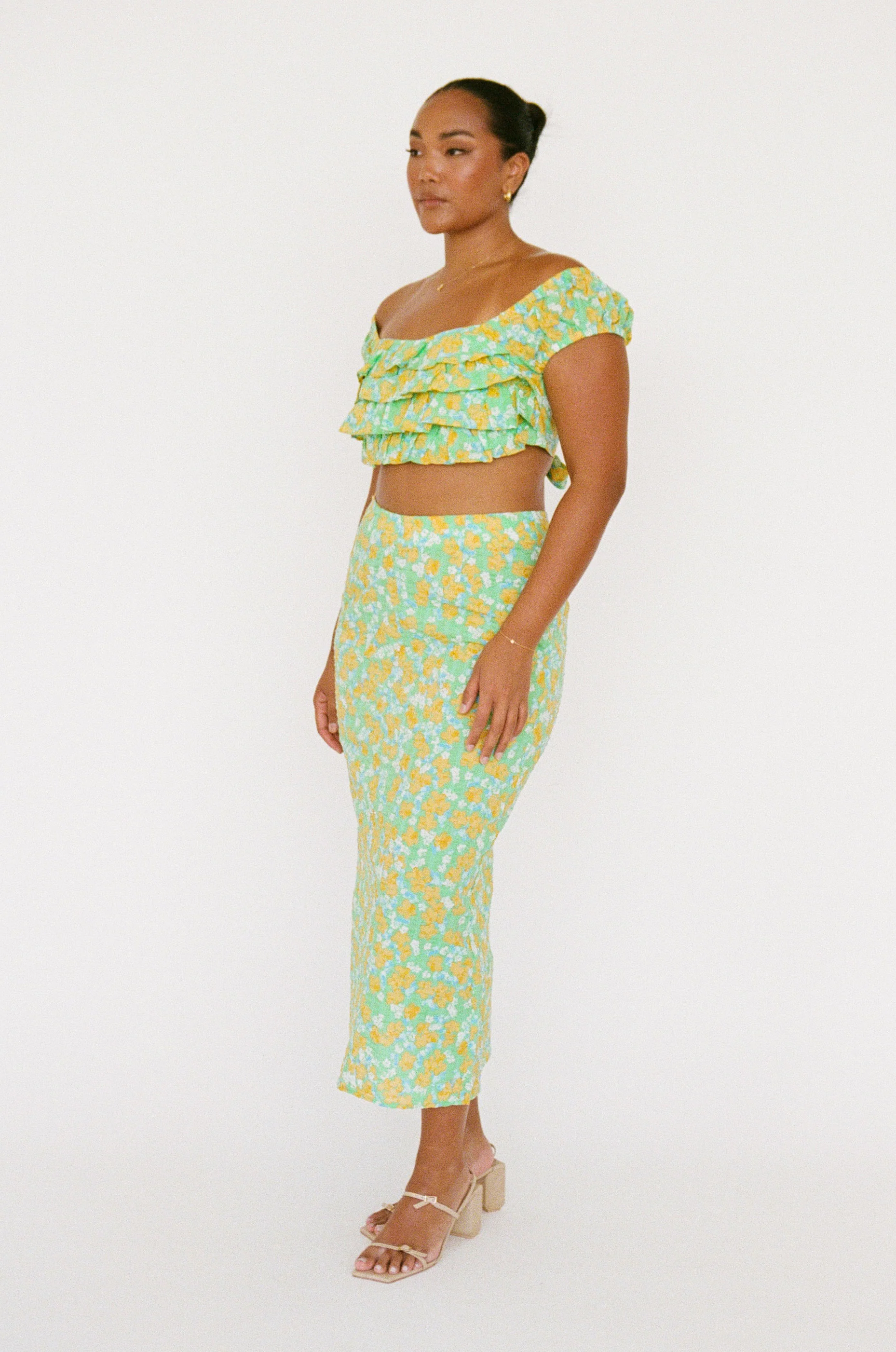 Brielle Midi Skirt - Green - Image 8