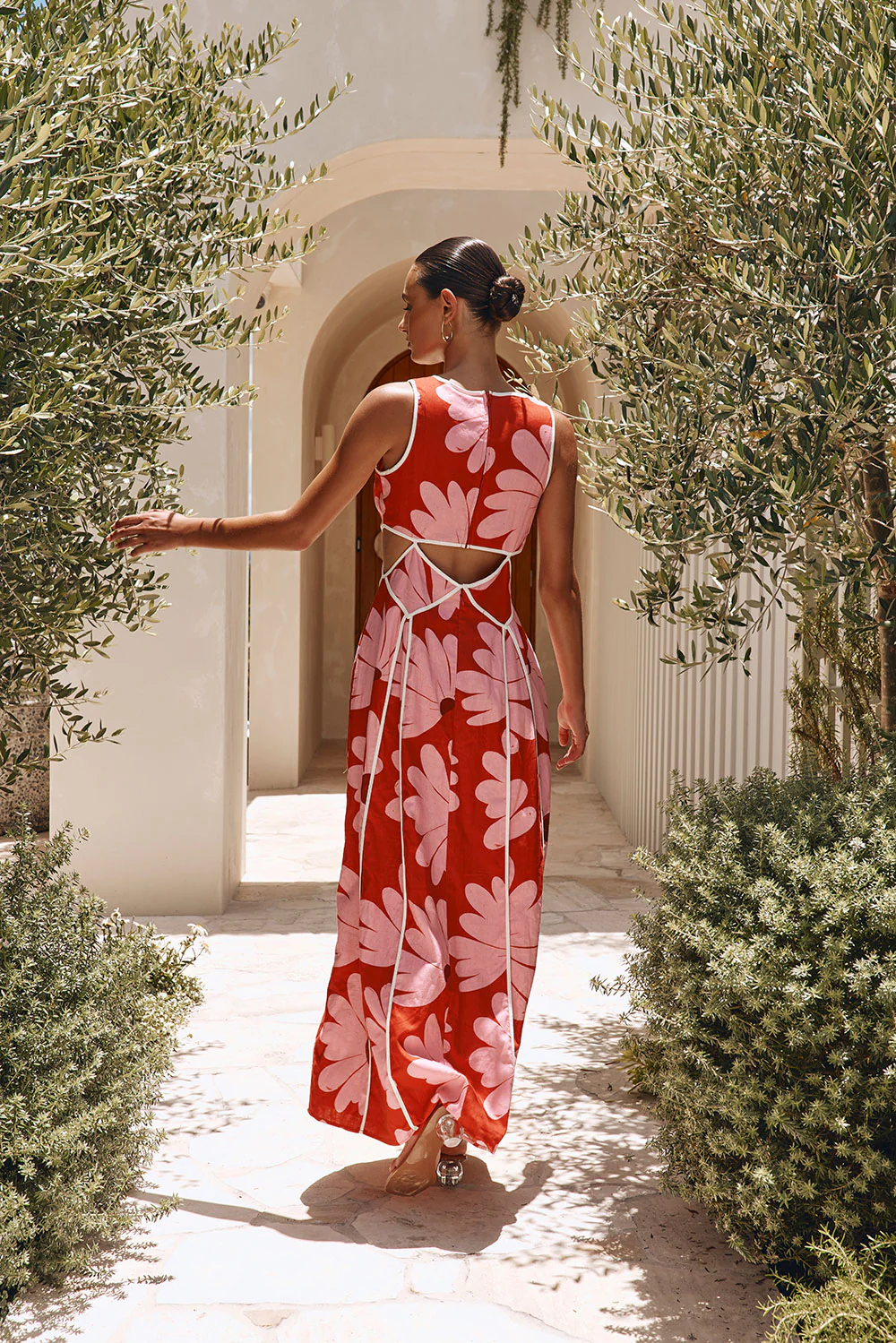 Calandra Dress - Daisy Red - Image 3