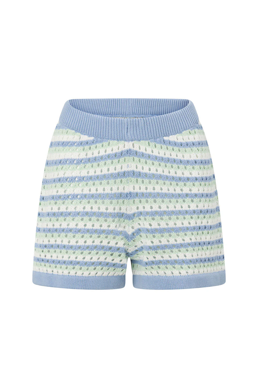 Chantel Knit Shorts - Blue - Image 9