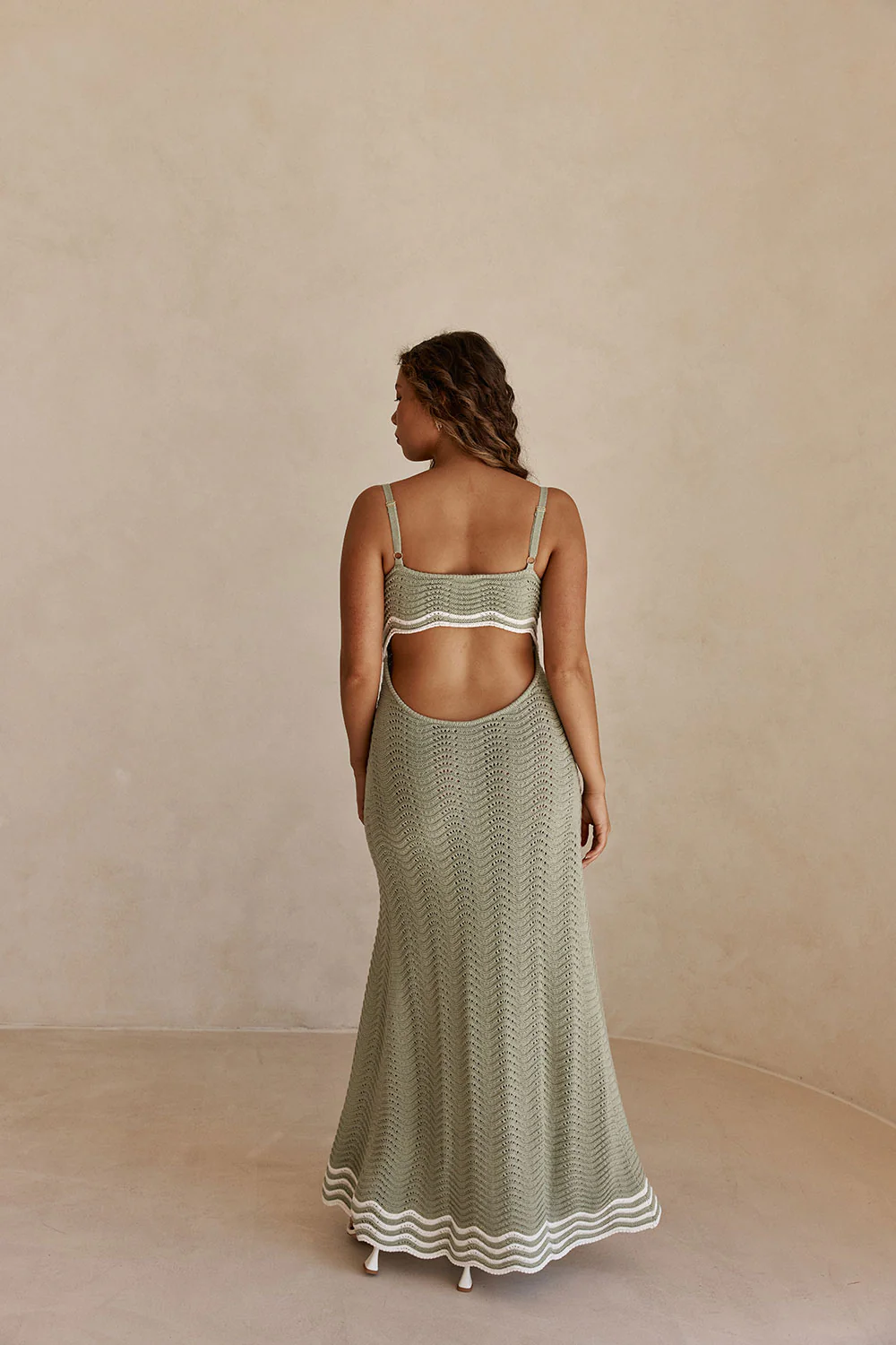 Scallop Knit Maxi Dress - Image 6