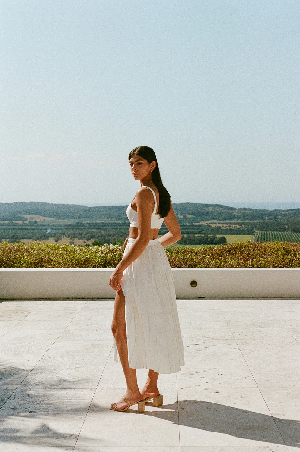 Dien Wrap Skirt - White - Image 4