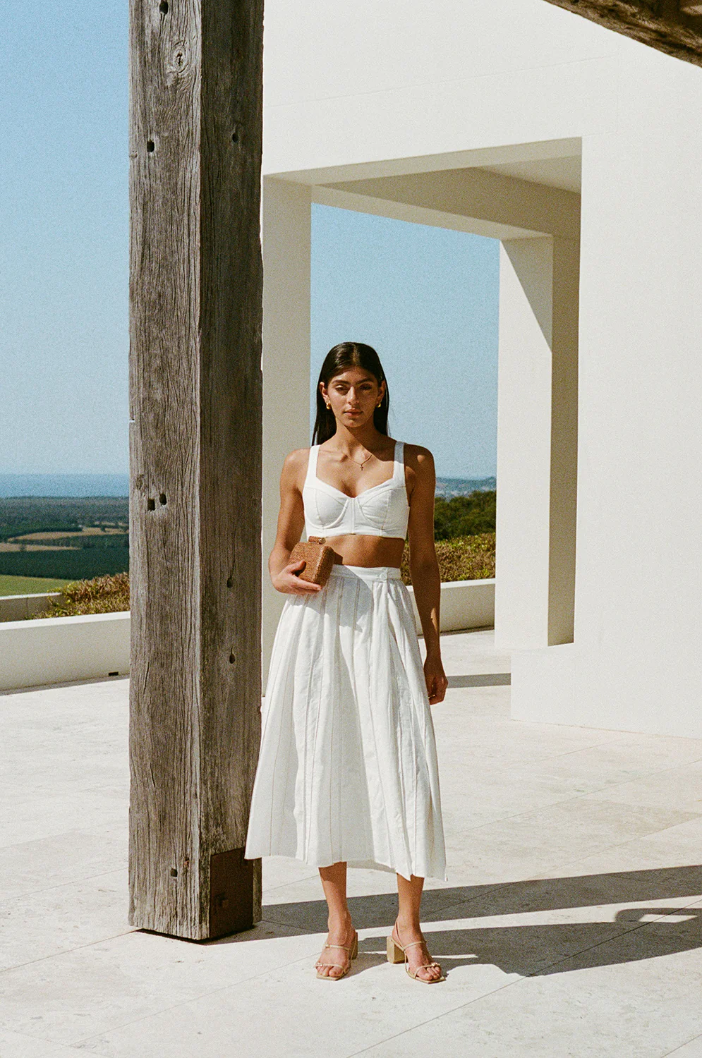 Dien Wrap Skirt - White - Image 5