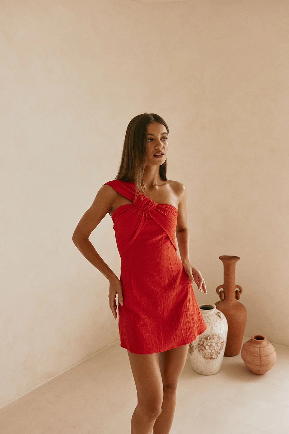 Dimmi Dress - Red - Image 3