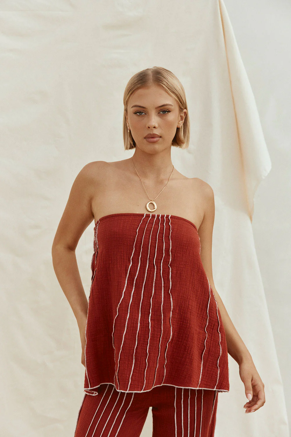 Emilia Top - Merlot - Image 4