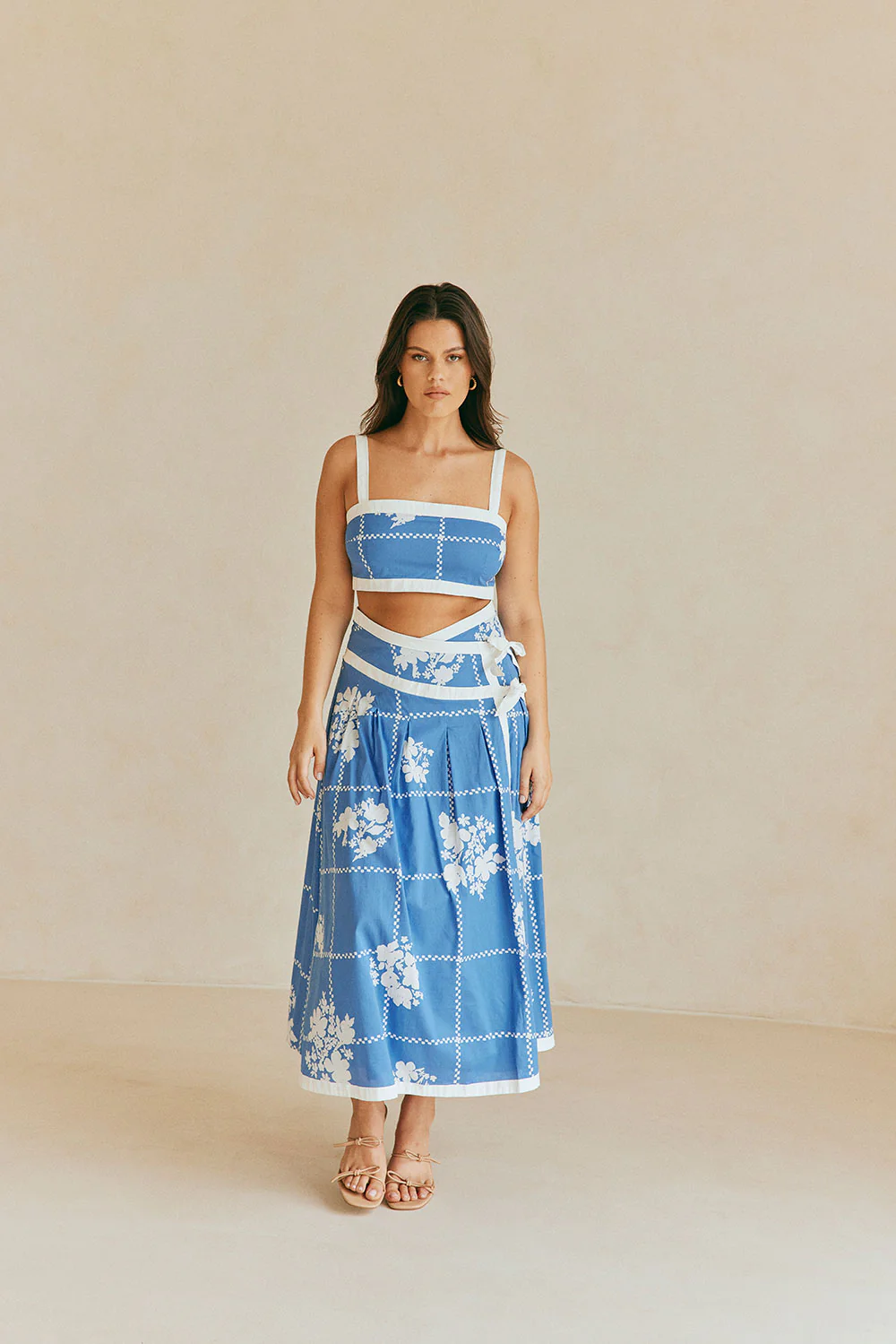 Estelle Top - Check Flowers - Image 7