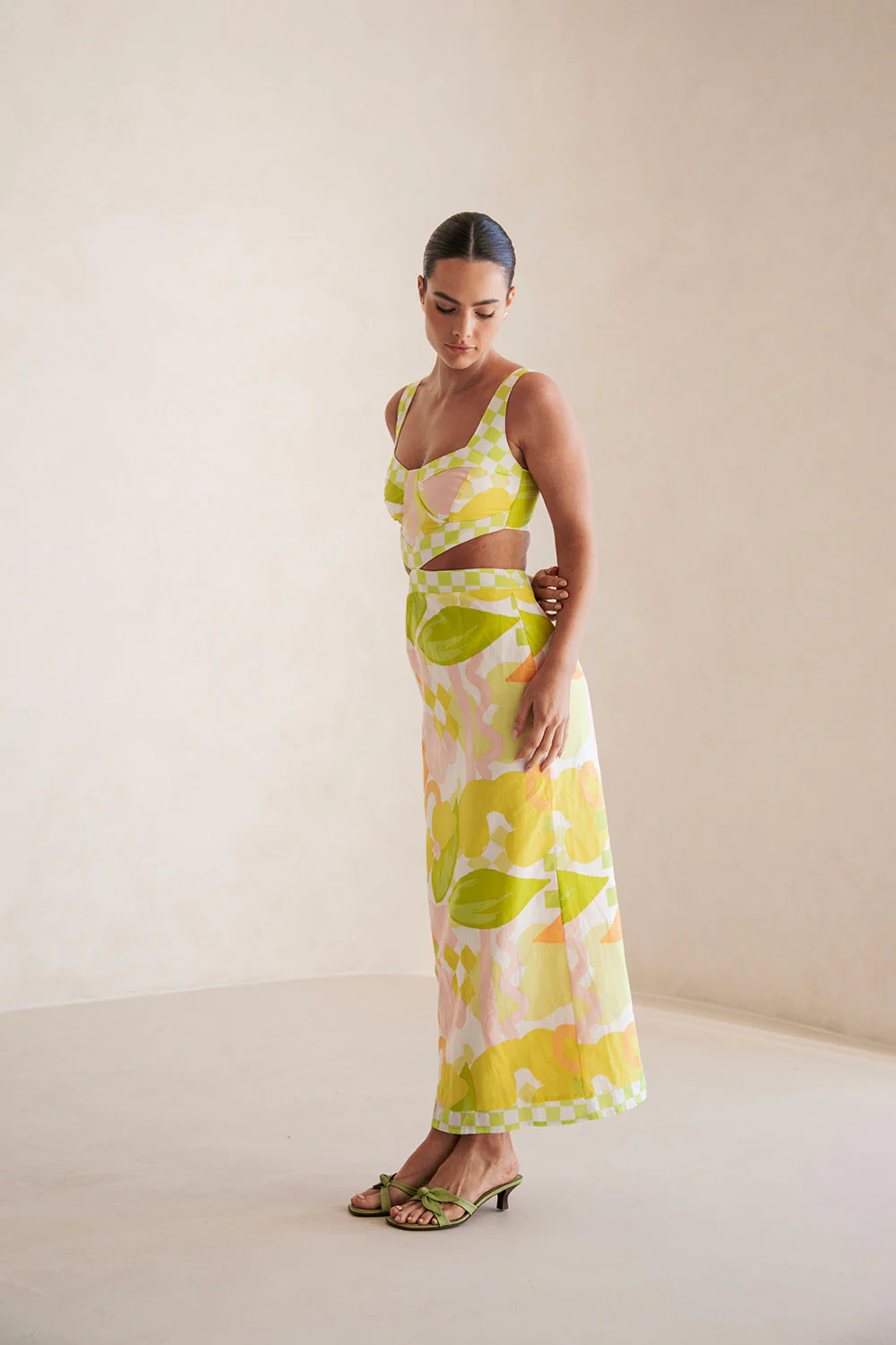 Everett Dress - Checker Floral - Image 2