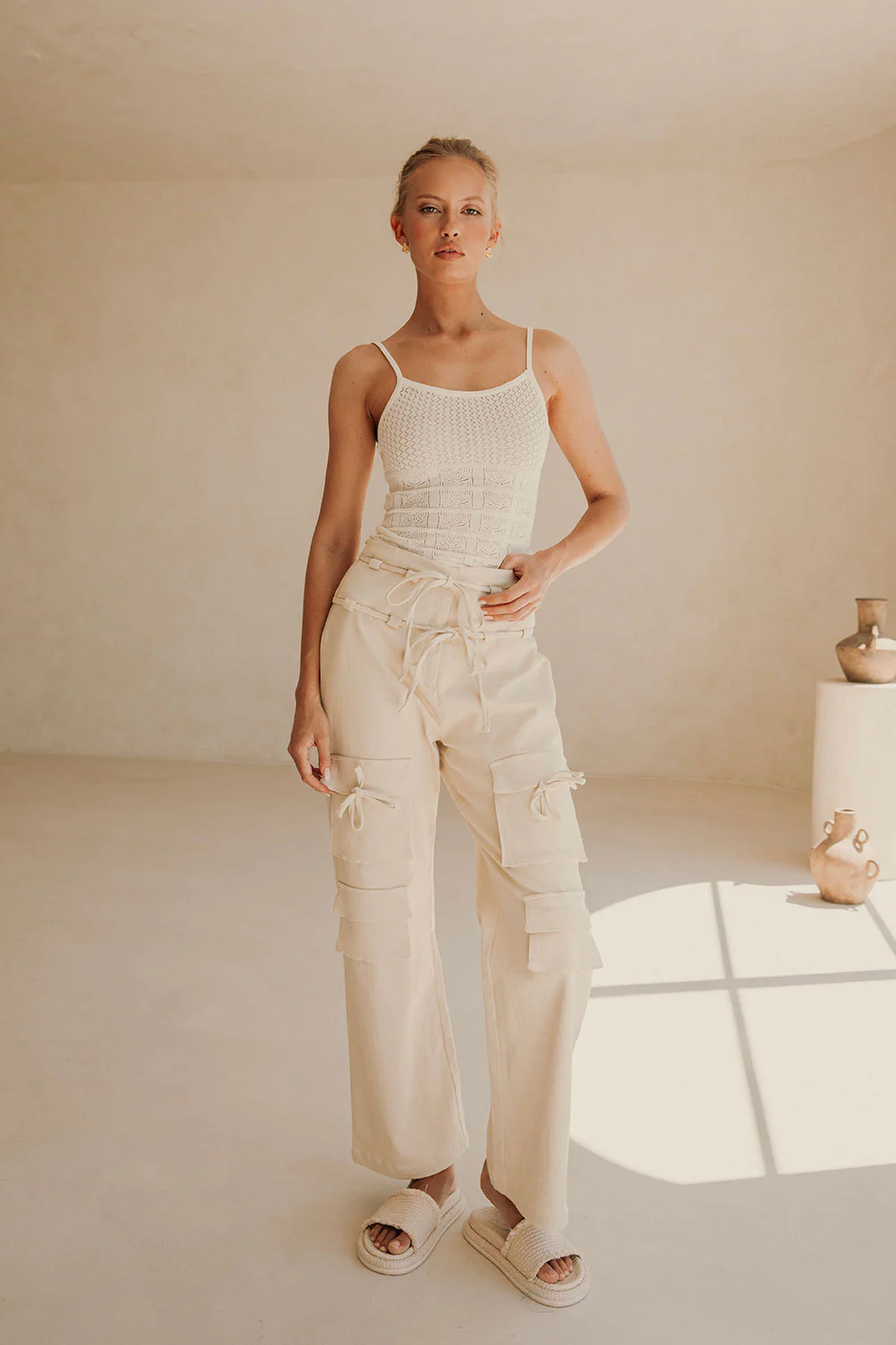 Jaicee Pants - Cream - Image 2