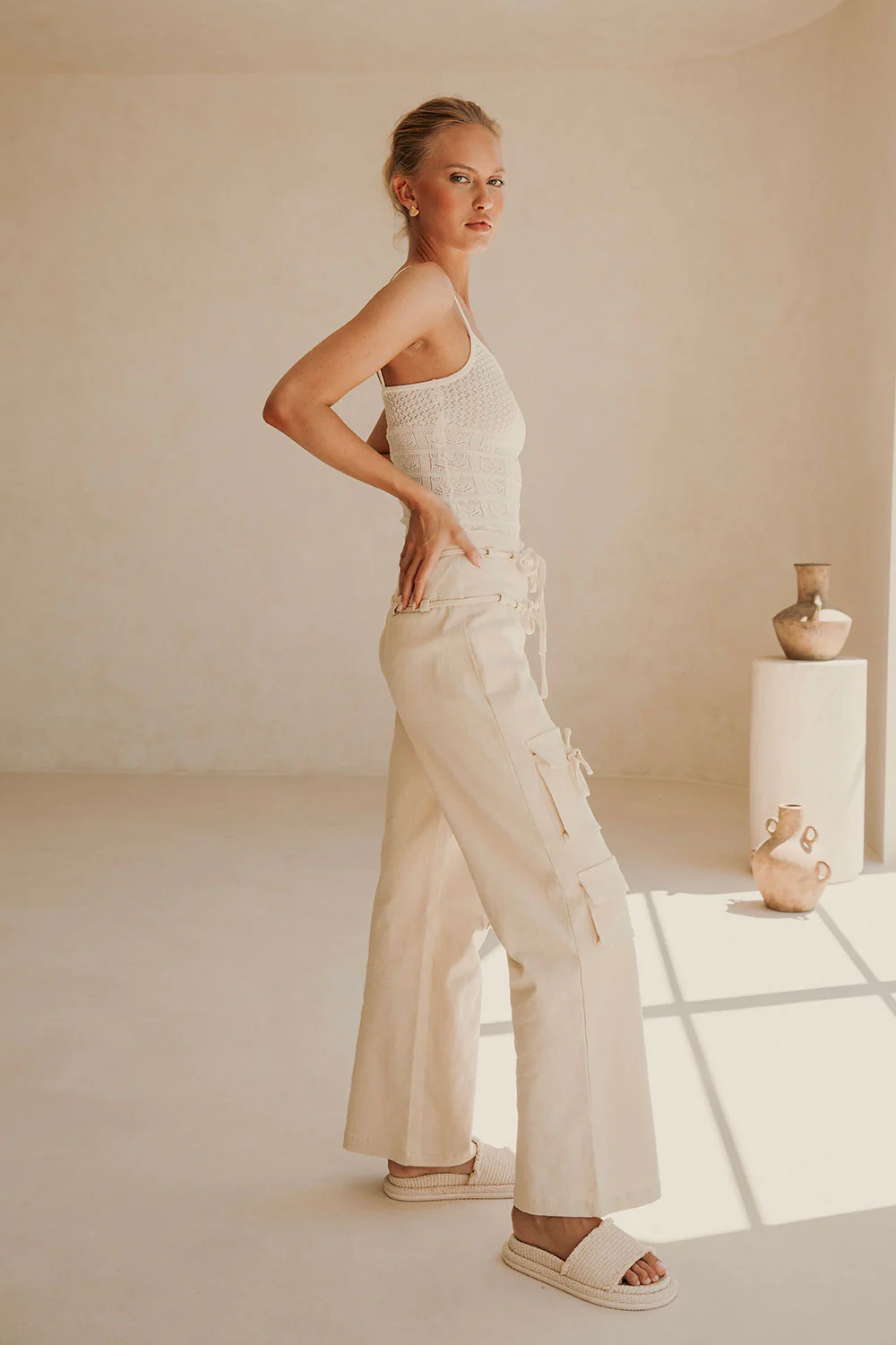 Jaicee Pants - Cream - Image 5