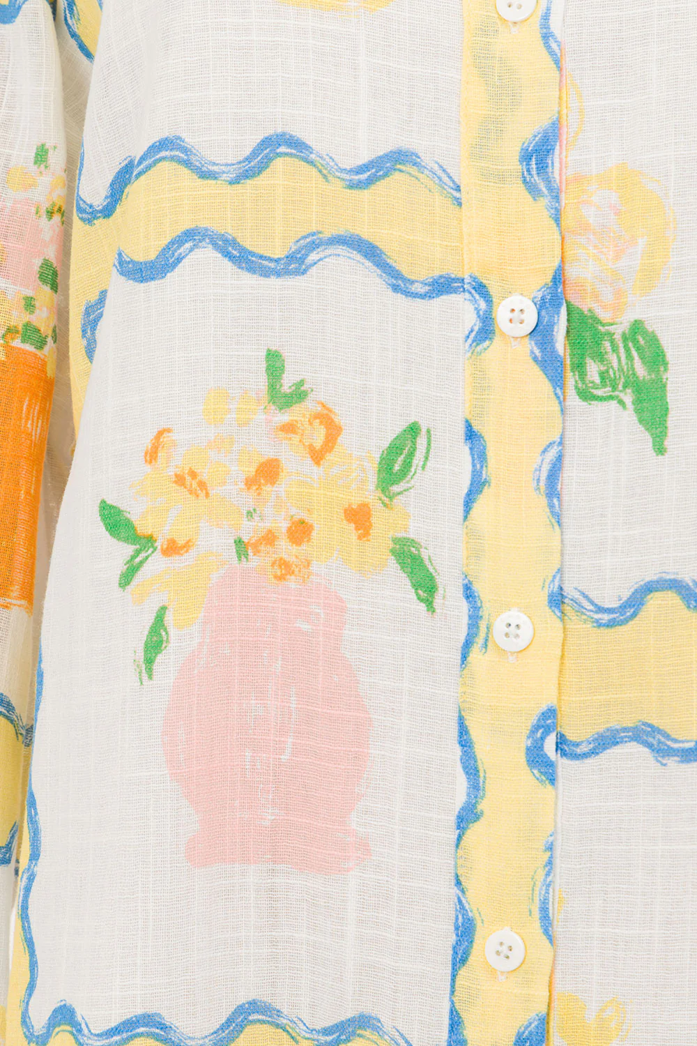 Jay Shirt Dress - Flower Pots - Image 7