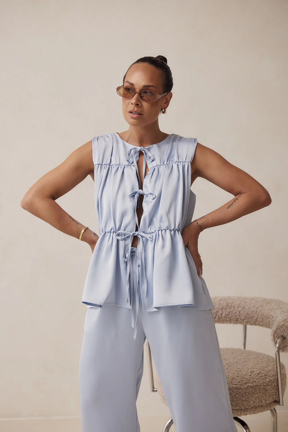 Juliette Top - Blue - Image 2
