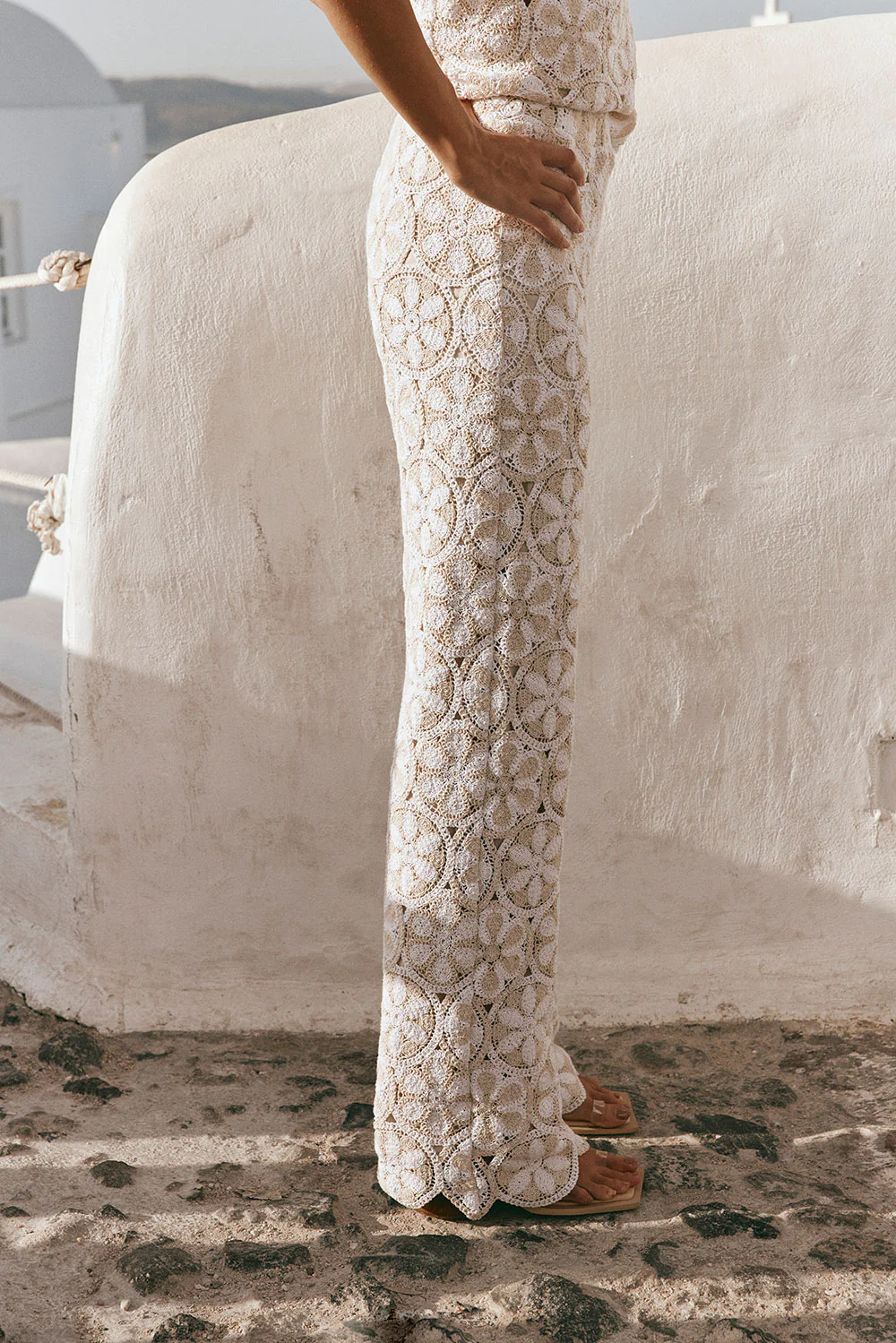 Kalila Crochet Pants - Ivory - Image 5