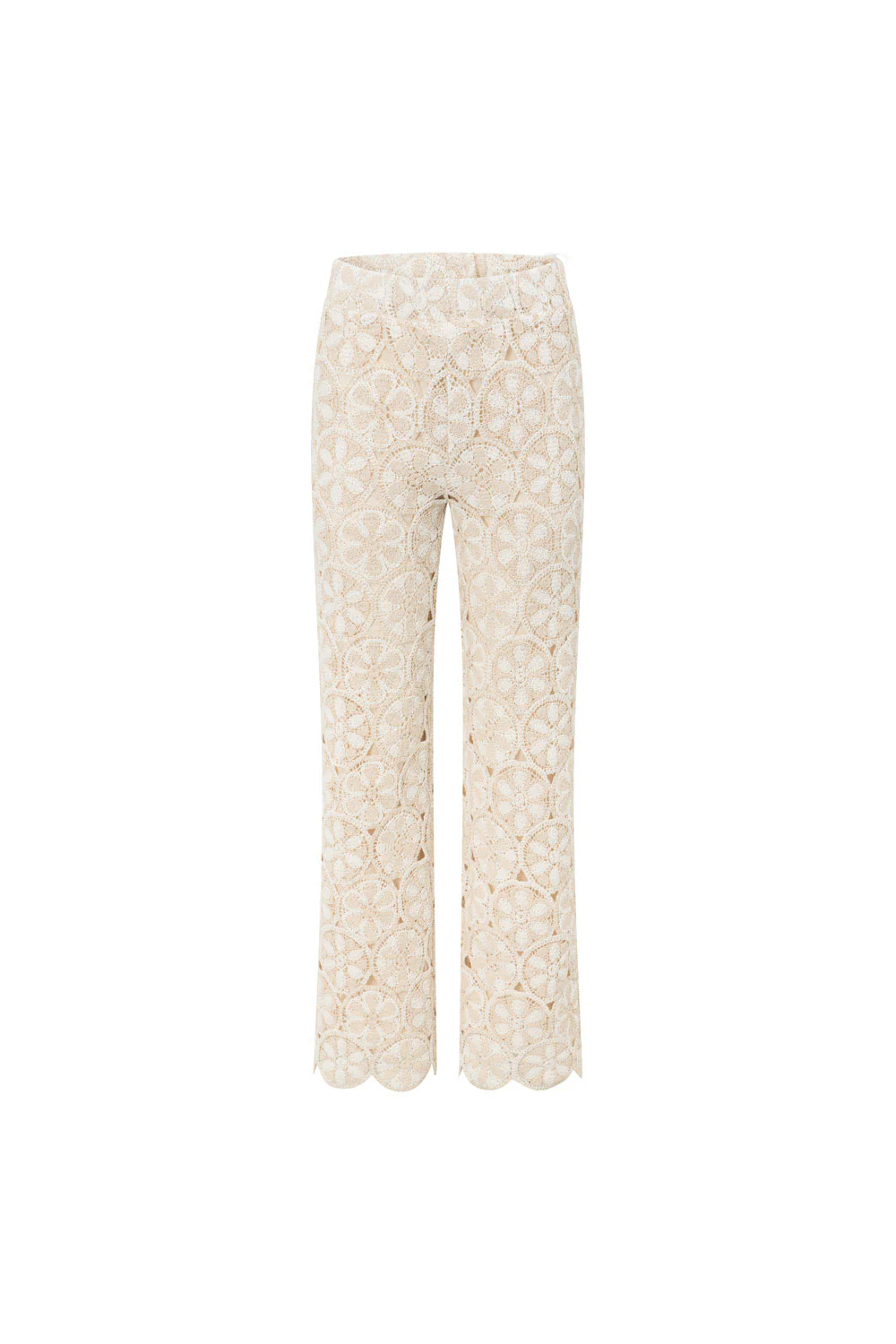 Kalila Crochet Pants - Ivory - Image 7