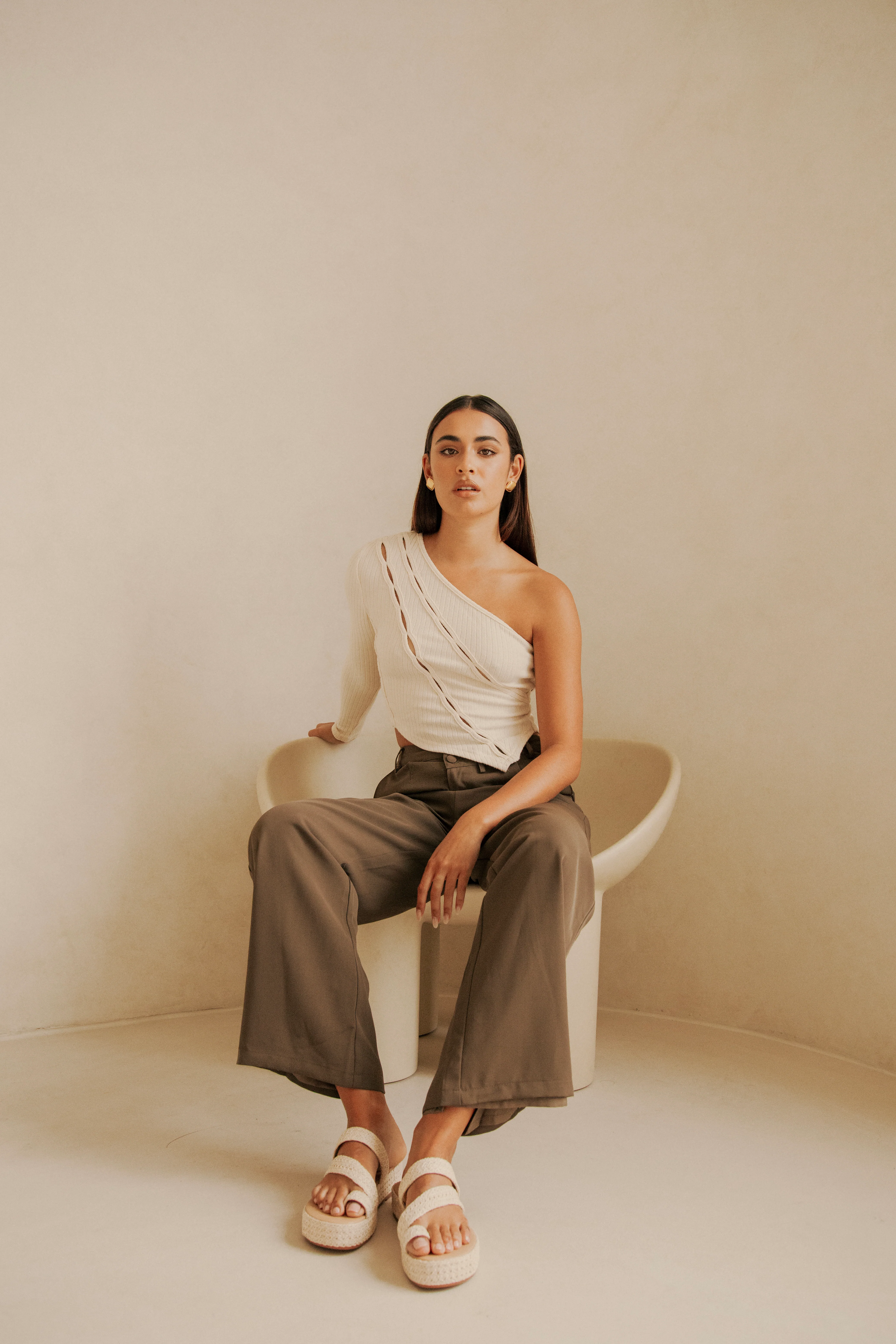 Layla Top - Cream - Image 6