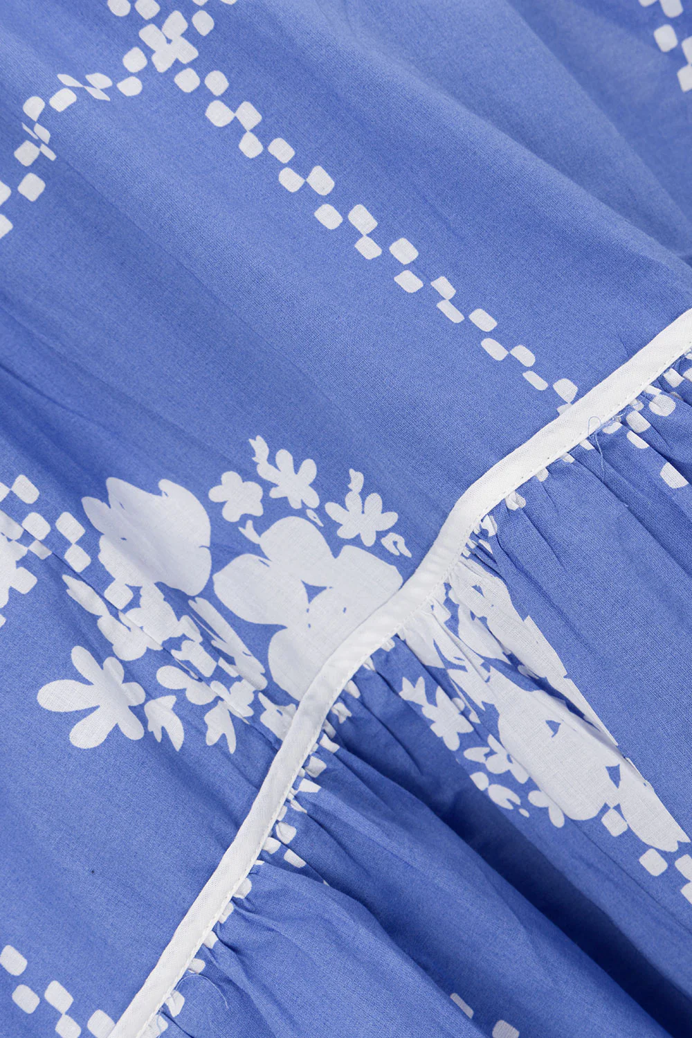 Lili Maxi Dress - Check Flowers - Image 9