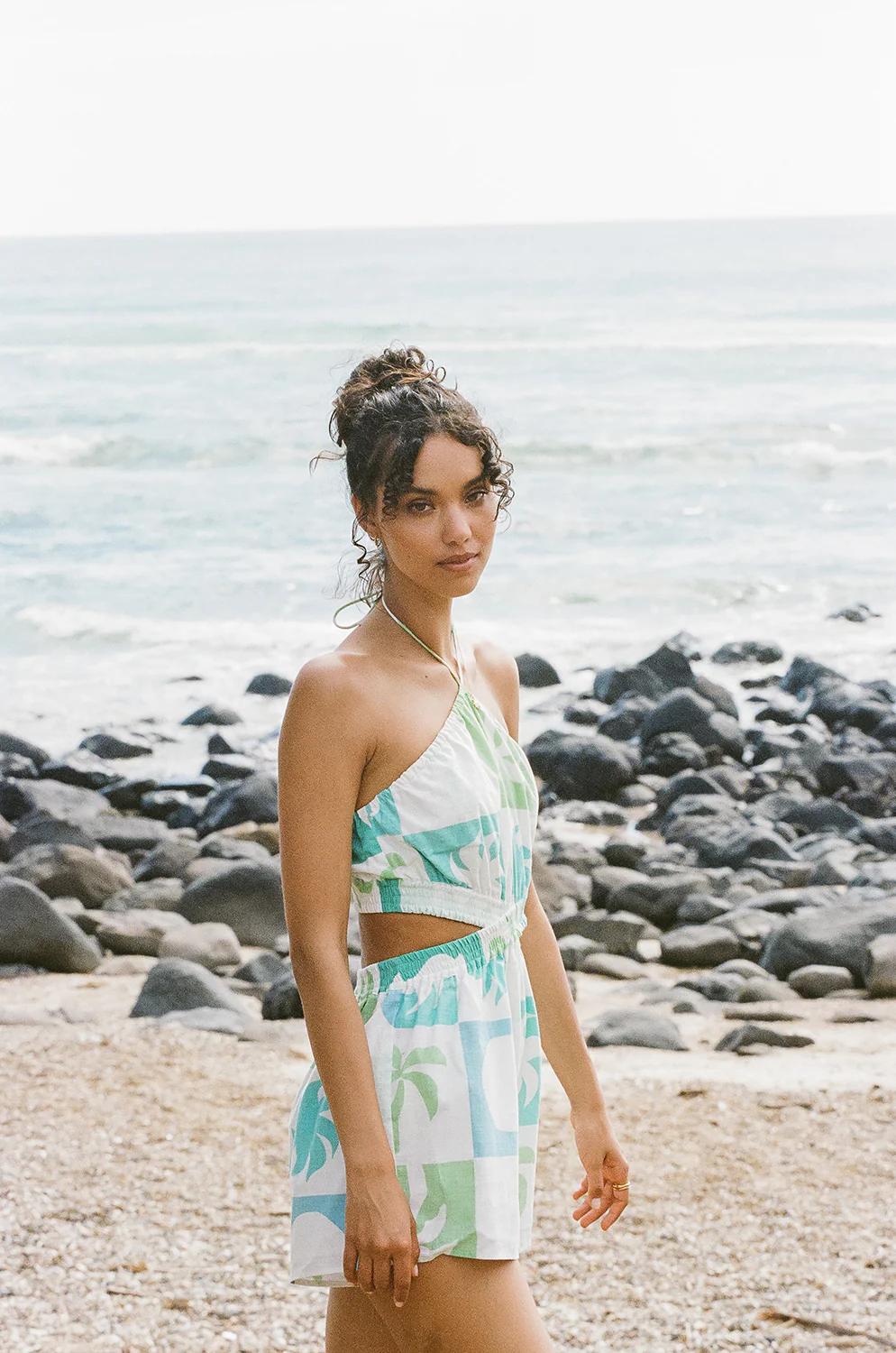 Madeira Playsuit - Palm Tile Breeze - Image 2