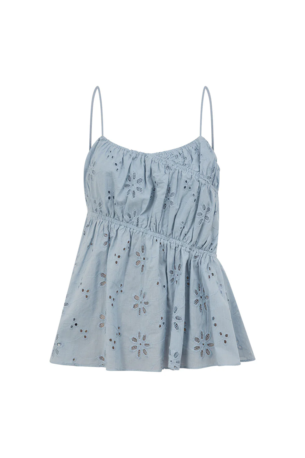 Octavia Top - Blue Broderie - Image 6