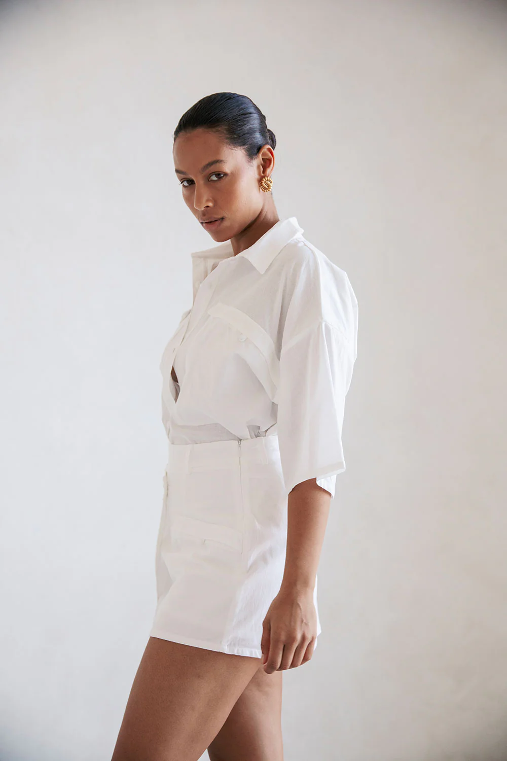 Paige Skort - White - Image 4