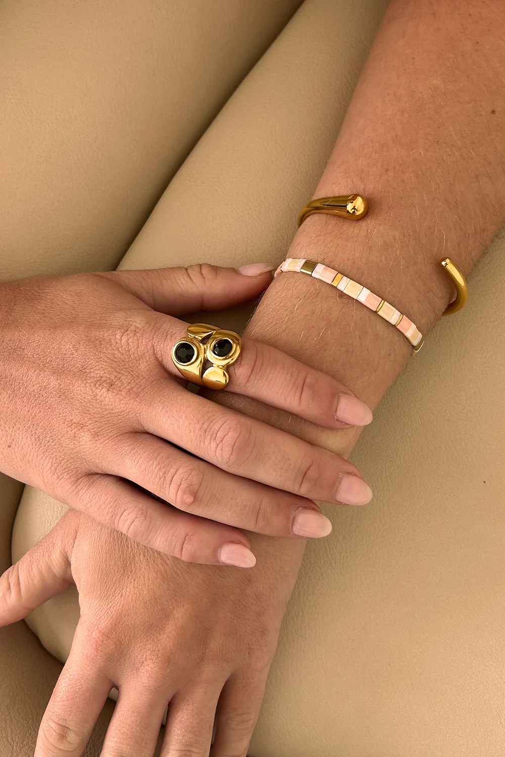 Peachy Bead Bracelet - Image 2