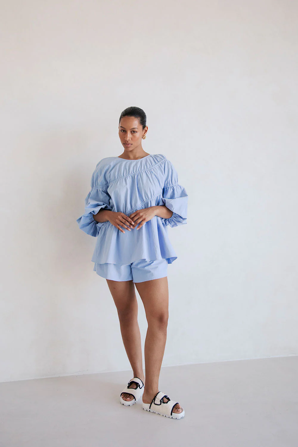 SAMPLE-Akel Shorts - Blue - Image 6