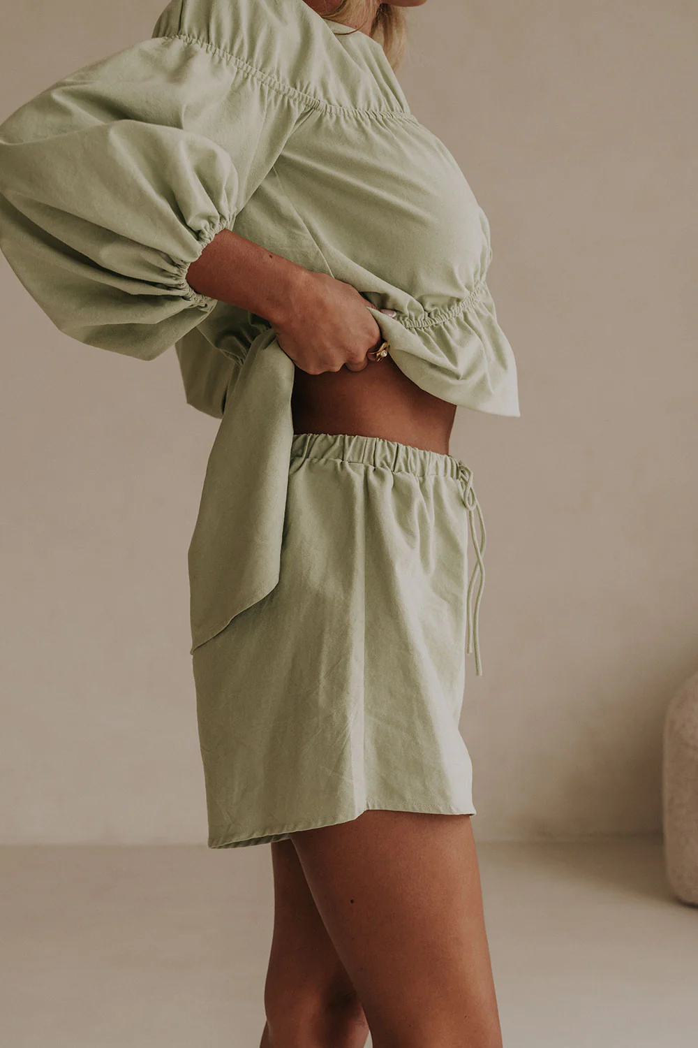 SAMPLE-Akel Shorts - Mint - Image 3