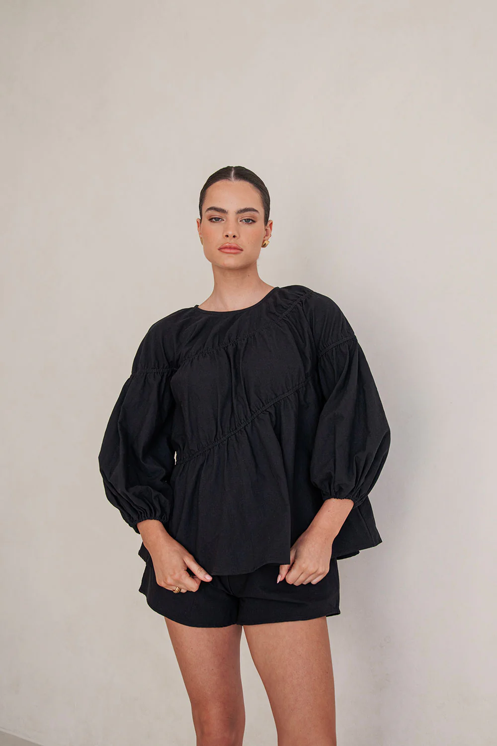 SAMPLE-Akel Top - Black - Image 3