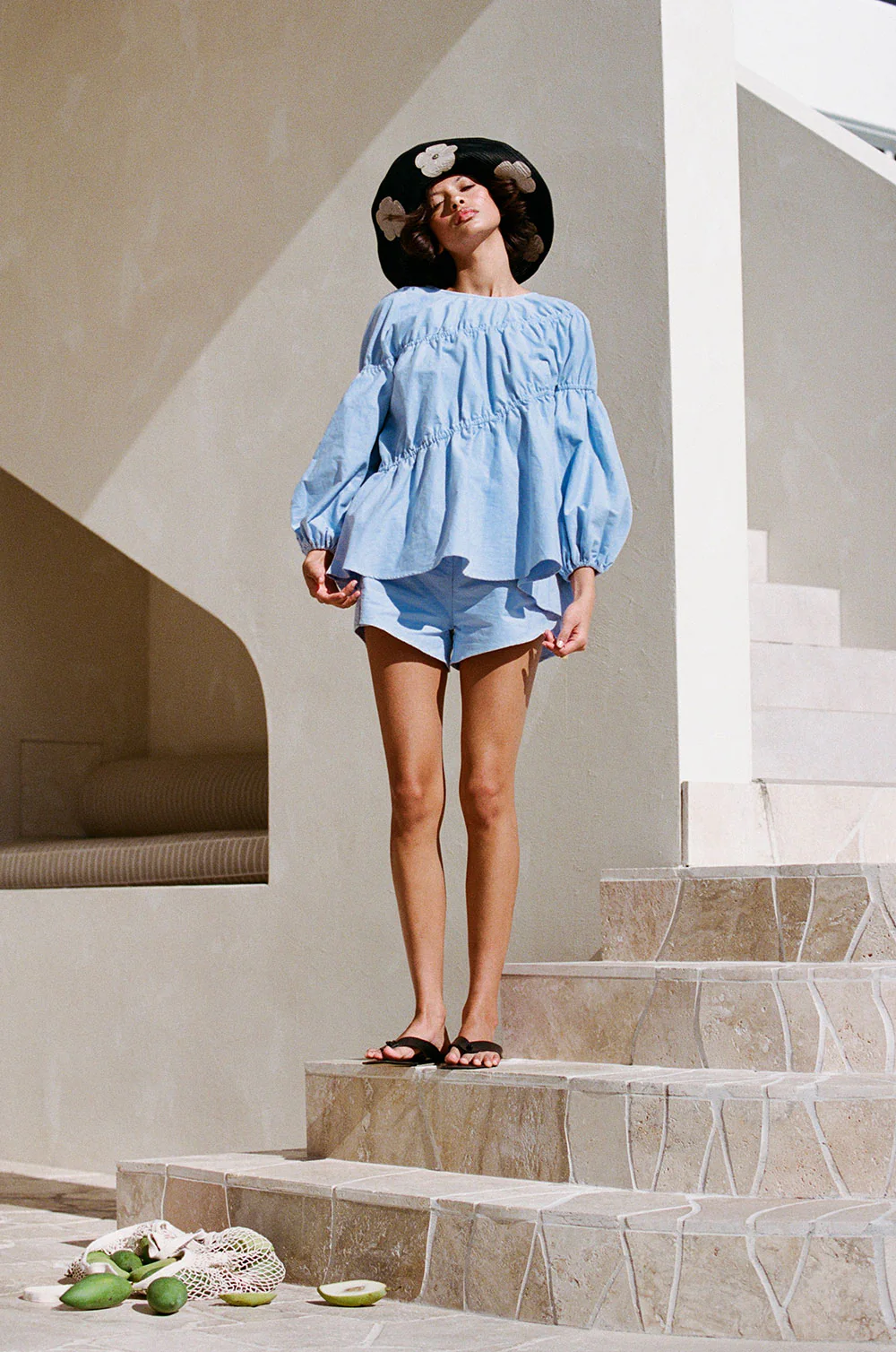 SAMPLE-Akel Top - Blue - Image 2