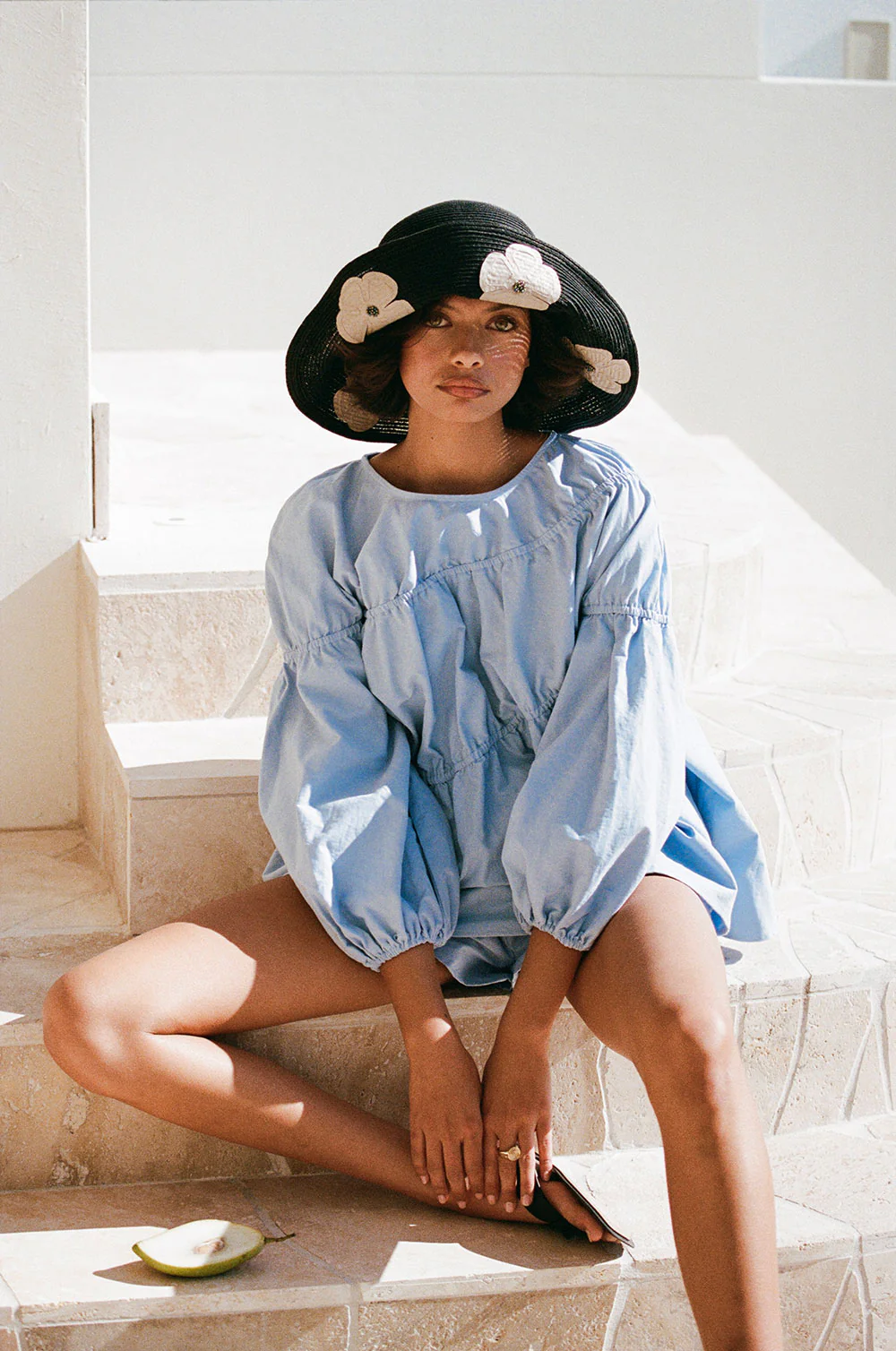 SAMPLE-Akel Top - Blue - Image 3