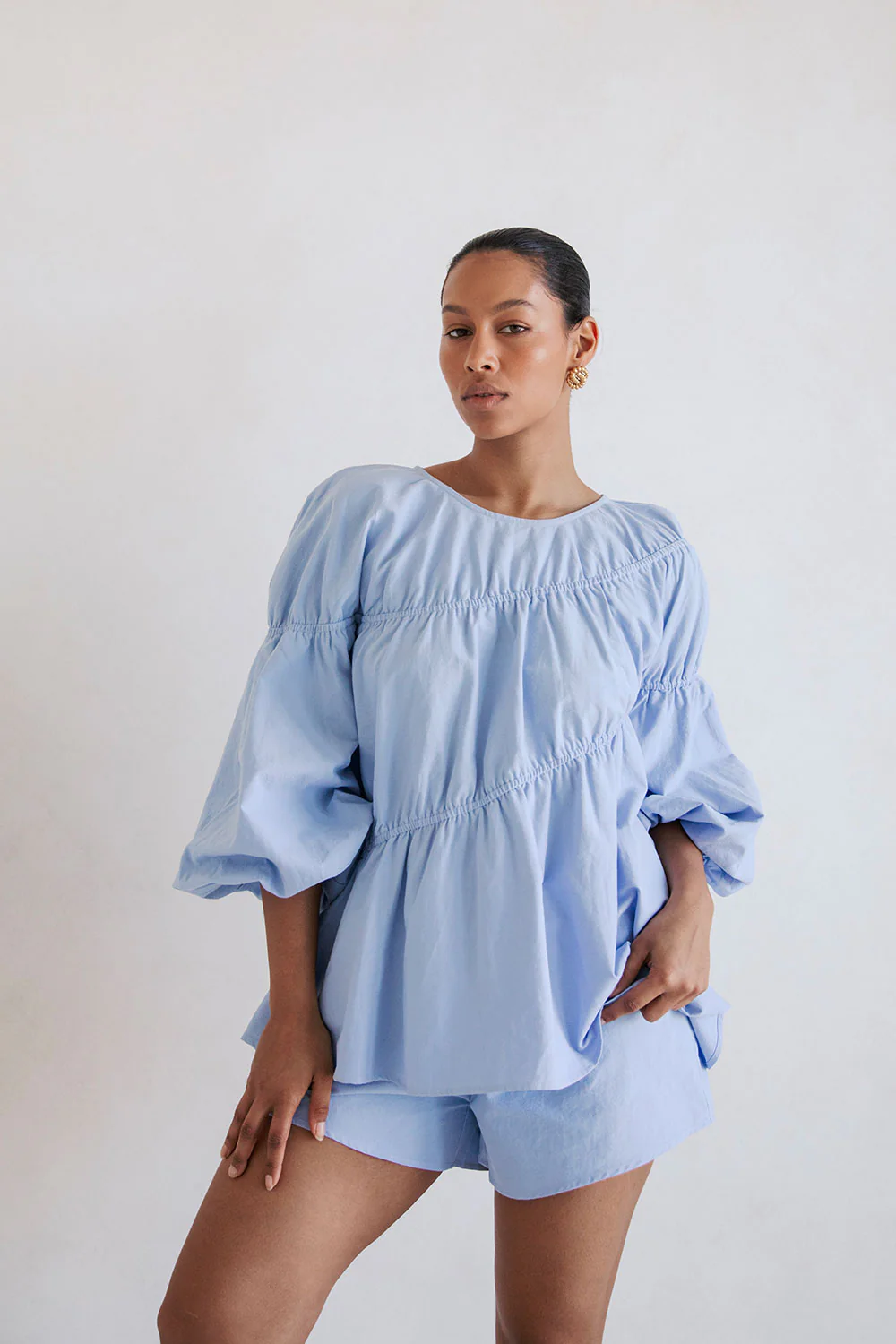 SAMPLE-Akel Top - Blue - Image 6