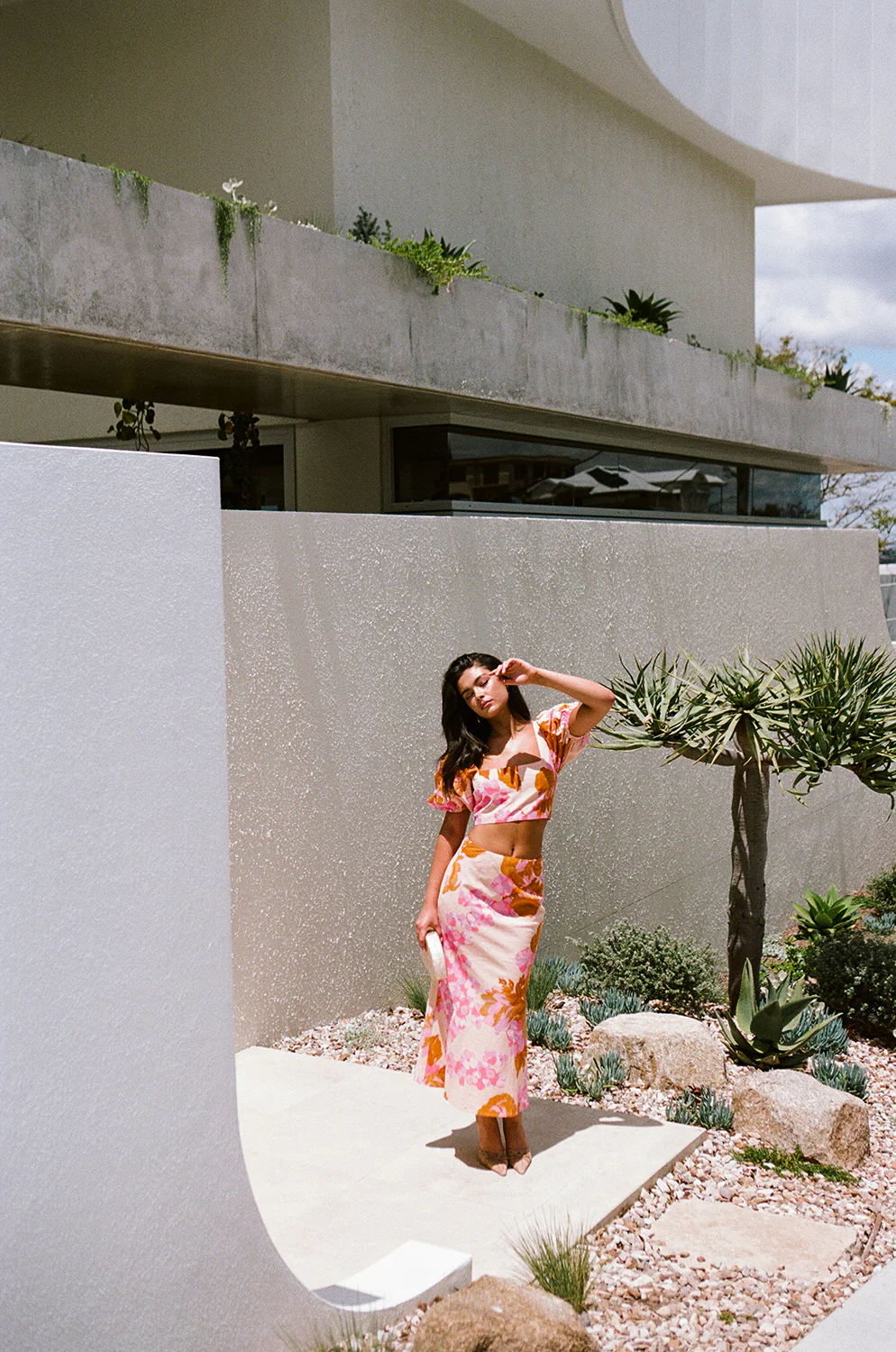 SAMPLE-Aleksandra Midi Skirt - Image 3