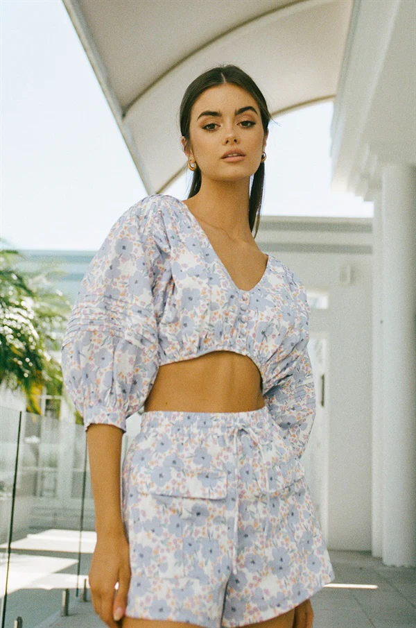 SAMPLE-Alita Shorts - Lavender - Image 2