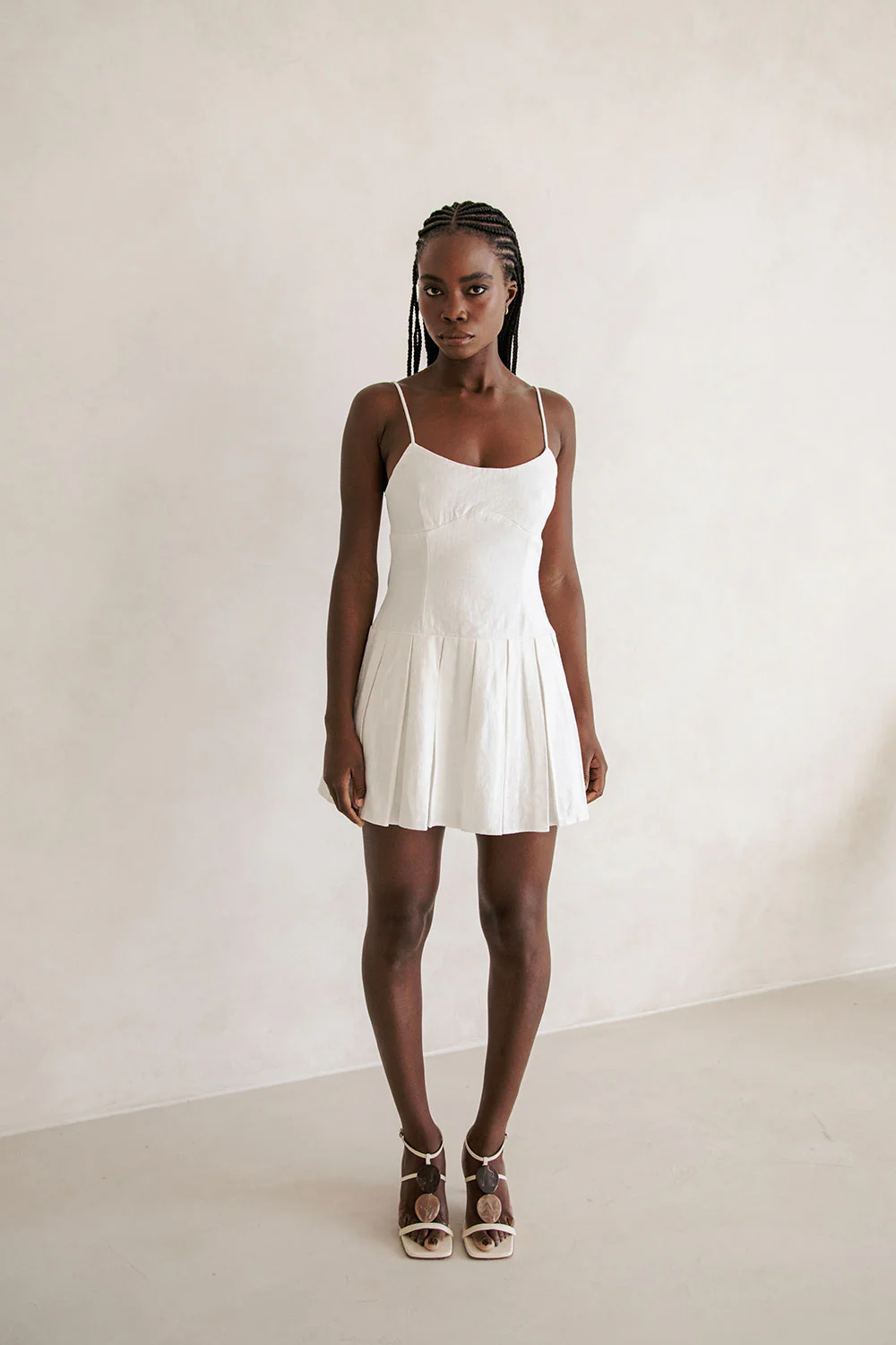 SAMPLE-Angelica Dress - White - Image 3