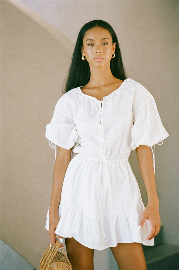 SAMPLE-Anouk Dress - White - Image 2