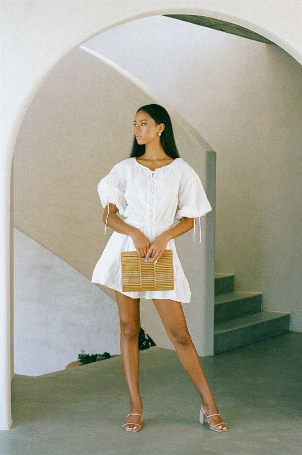 SAMPLE-Anouk Dress - White - Image 3