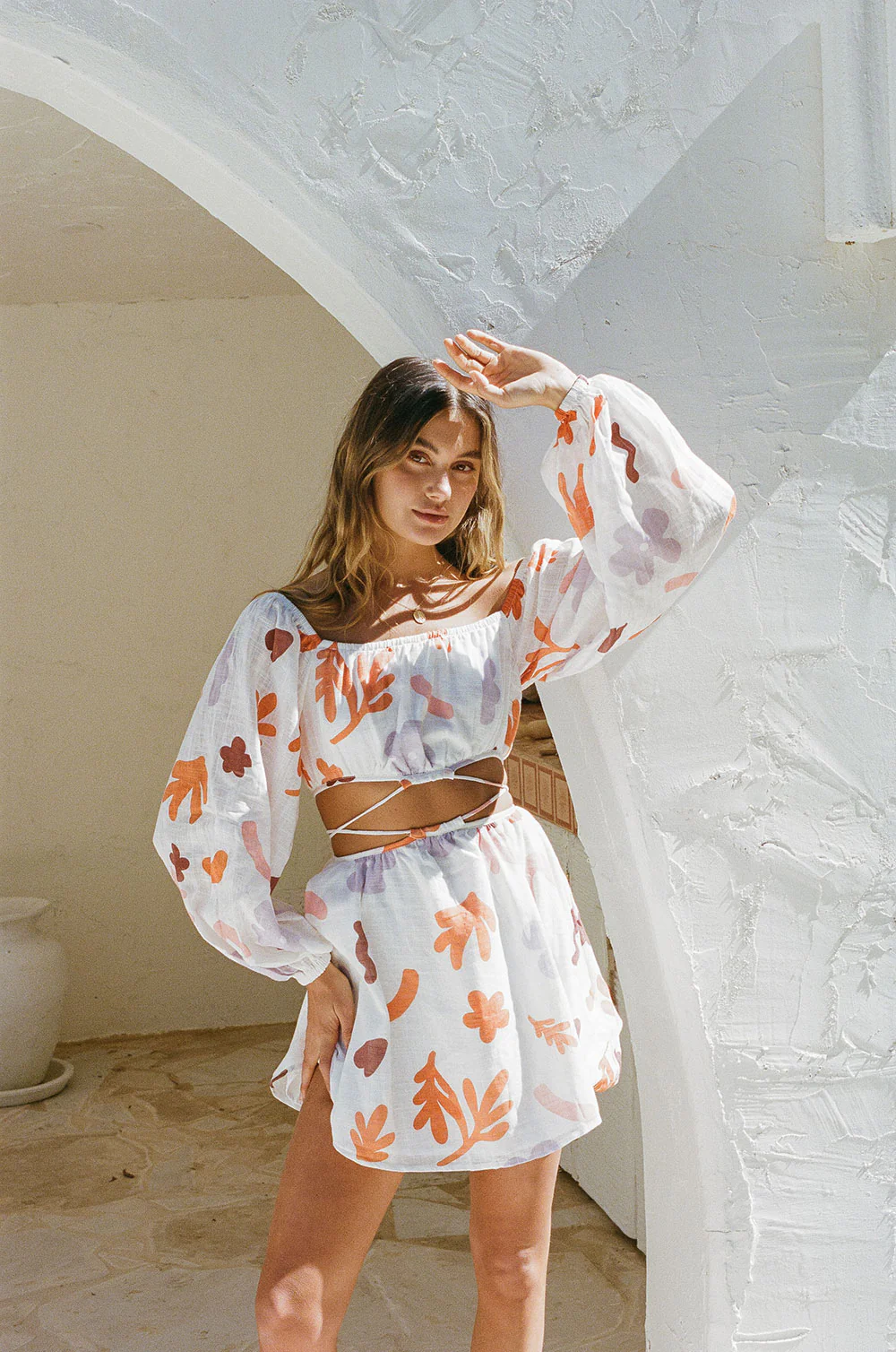 SAMPLE-Avie Off Shoulder Dress - Autumn - Image 2