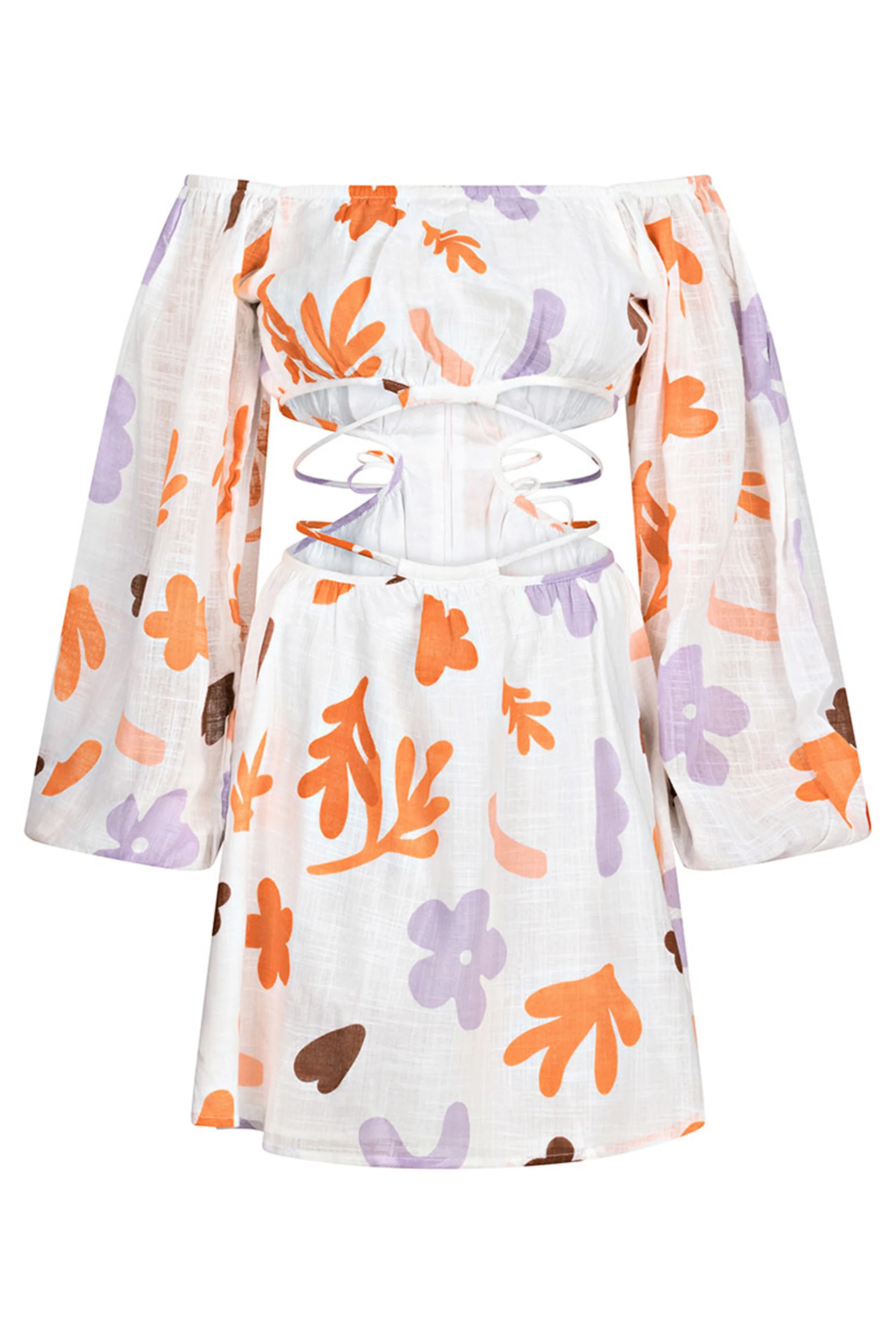 SAMPLE-Avie Off Shoulder Dress - Autumn - Image 6