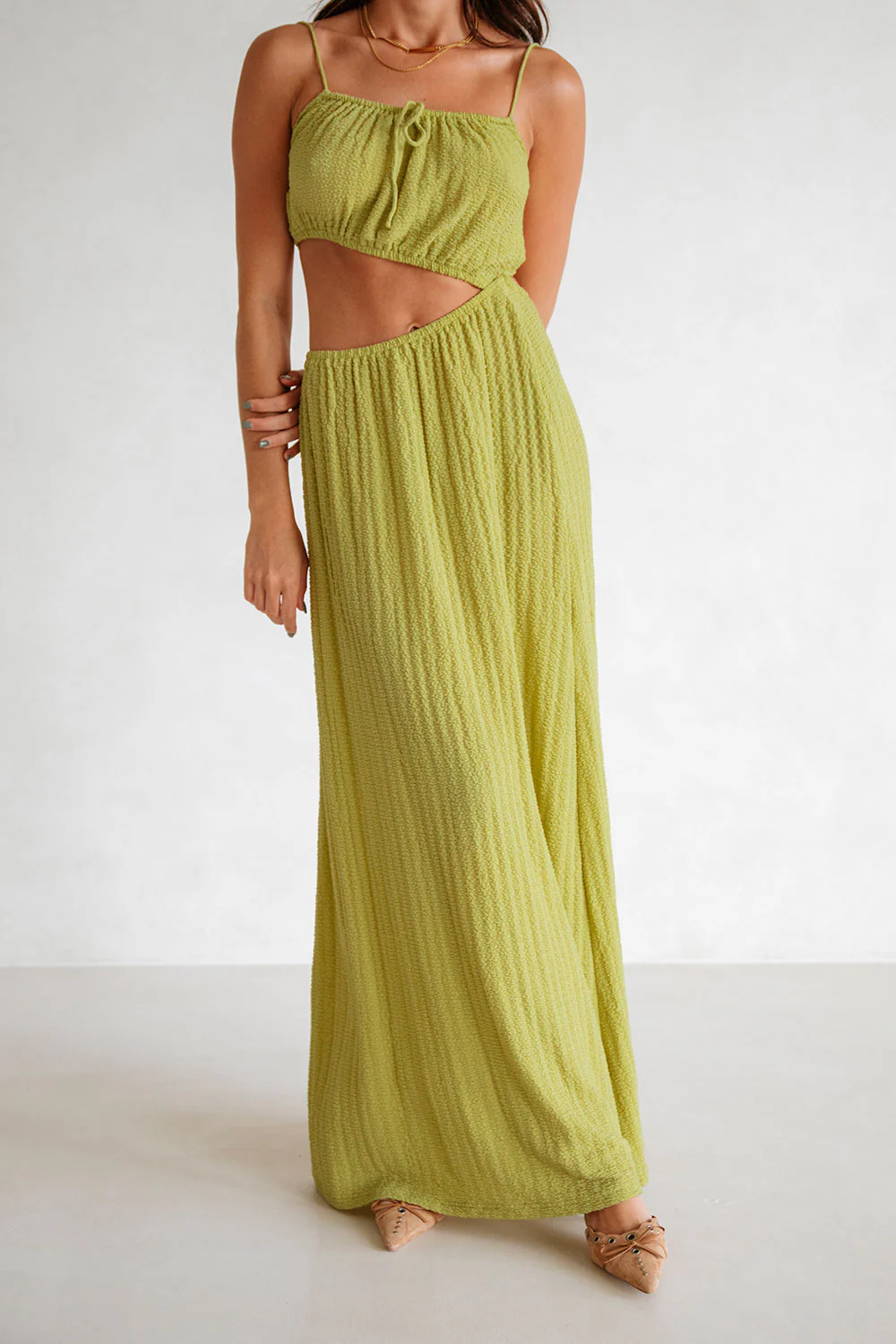SAMPLE-Backless Annalise Dress - Moss - Image 2