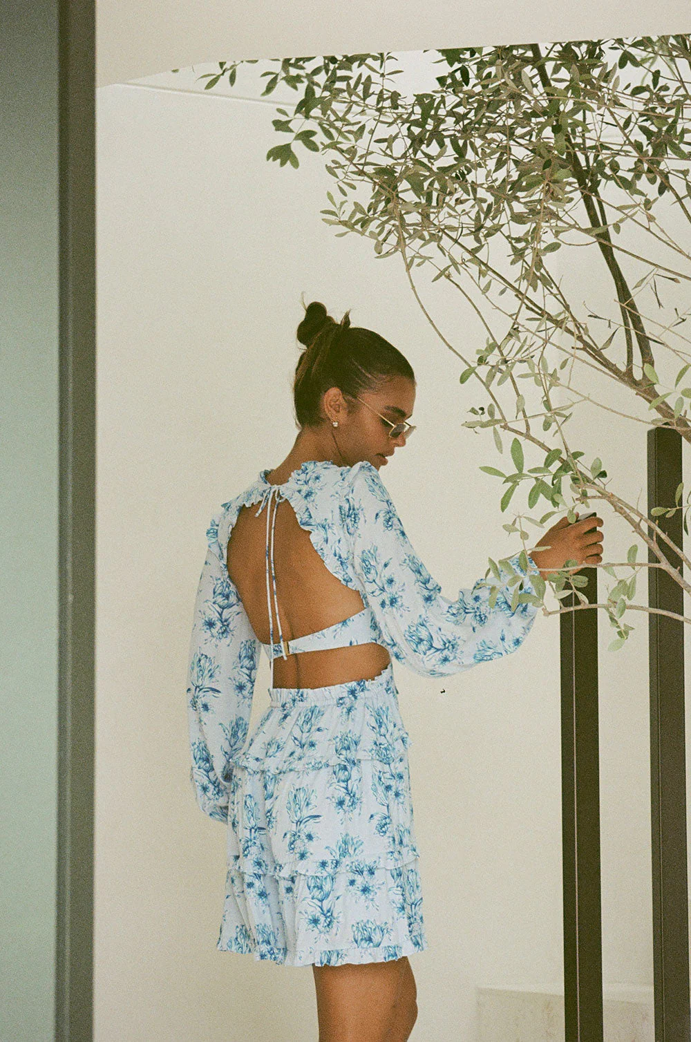 SAMPLE-Backless Cleo Dress - Winter Tulip - Image 6