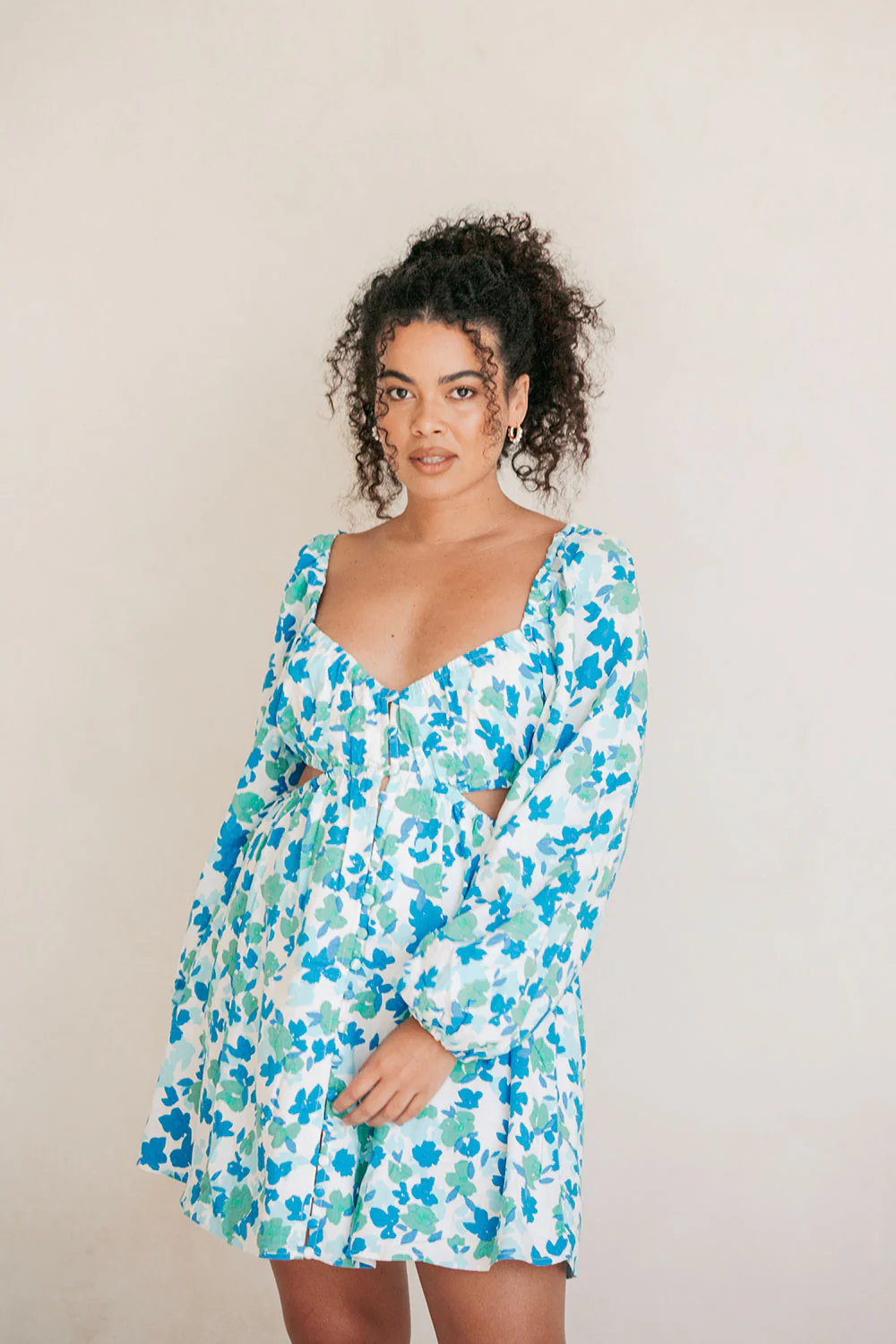 SAMPLE-Backless Florian Dress - Brushed Floral - Image 5
