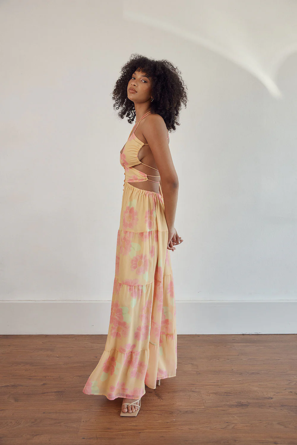 SAMPLE-Baila Maxi Dress - Painted Flower - Image 12