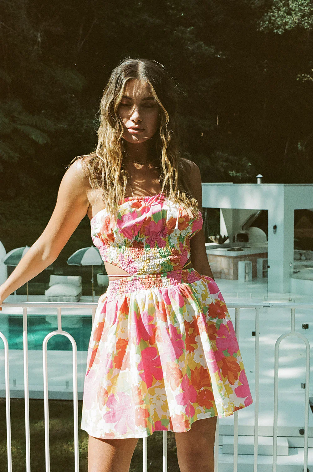 SAMPLE-Bianca Shirred Dress - Image 2