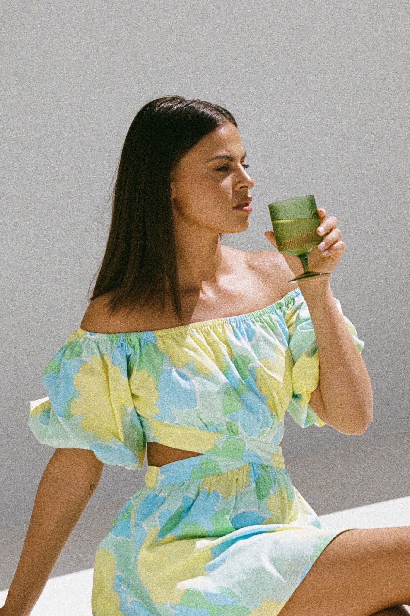 SAMPLE-Blake Off Shoulder Dress - Image 7