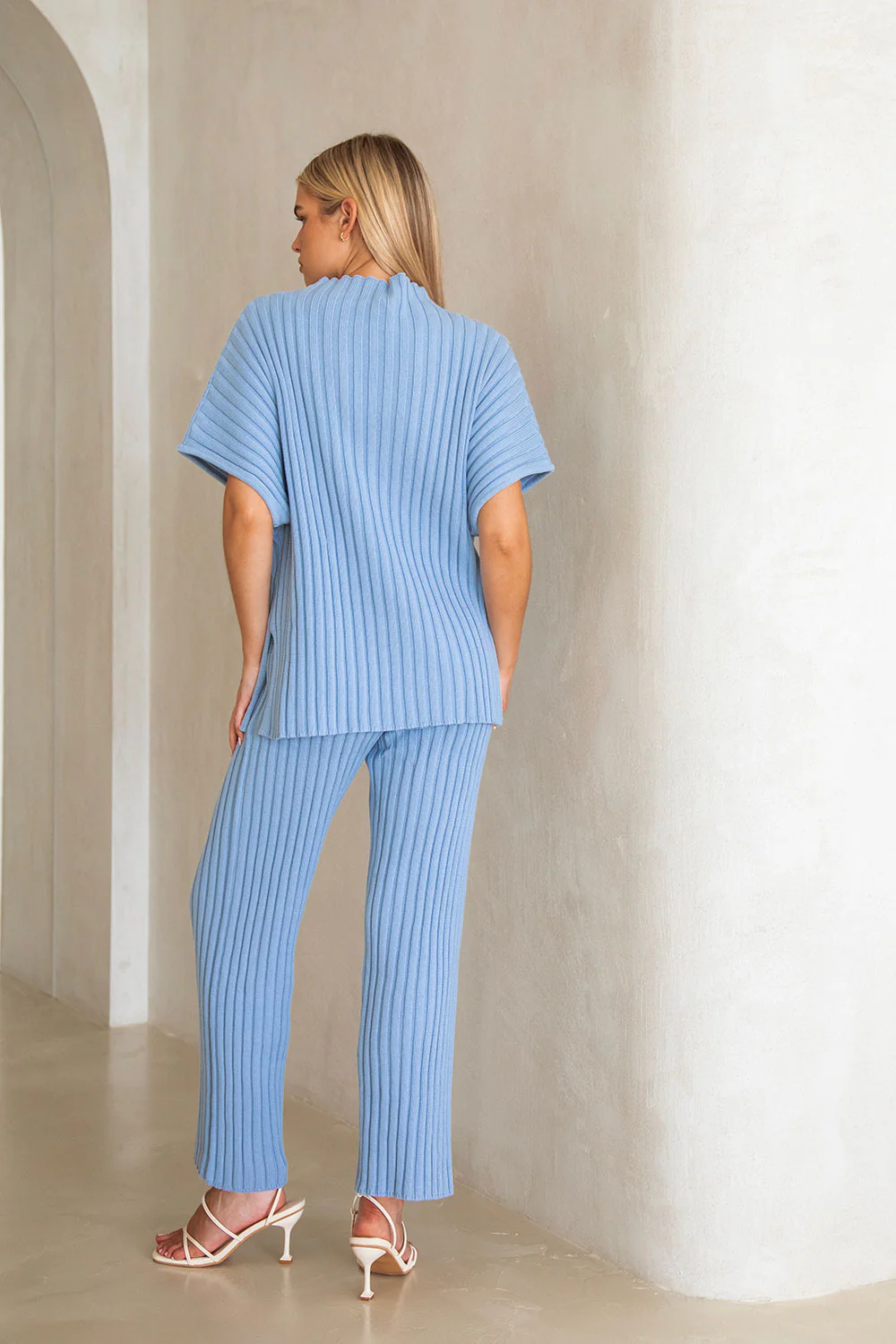 SAMPLE-Celine Pants - Blue - Image 3
