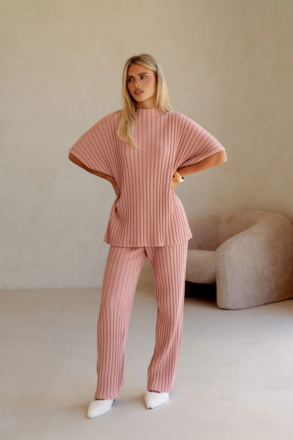 SAMPLE-Celine Top - Blush - Image 2