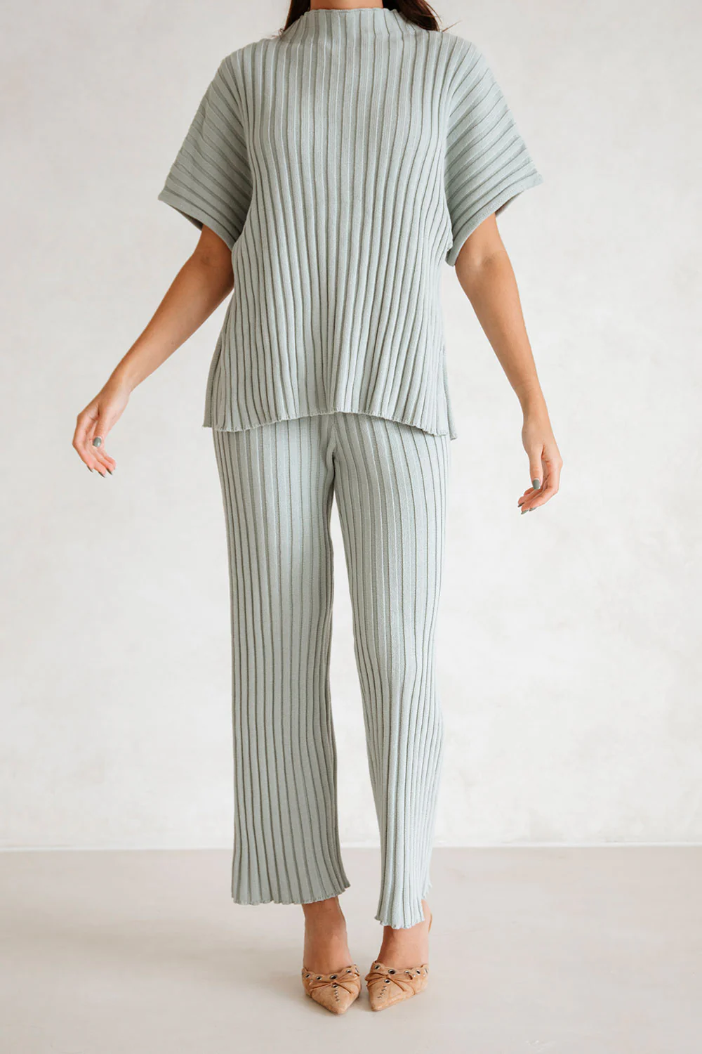 SAMPLE-Celine Top - Grey - Image 2