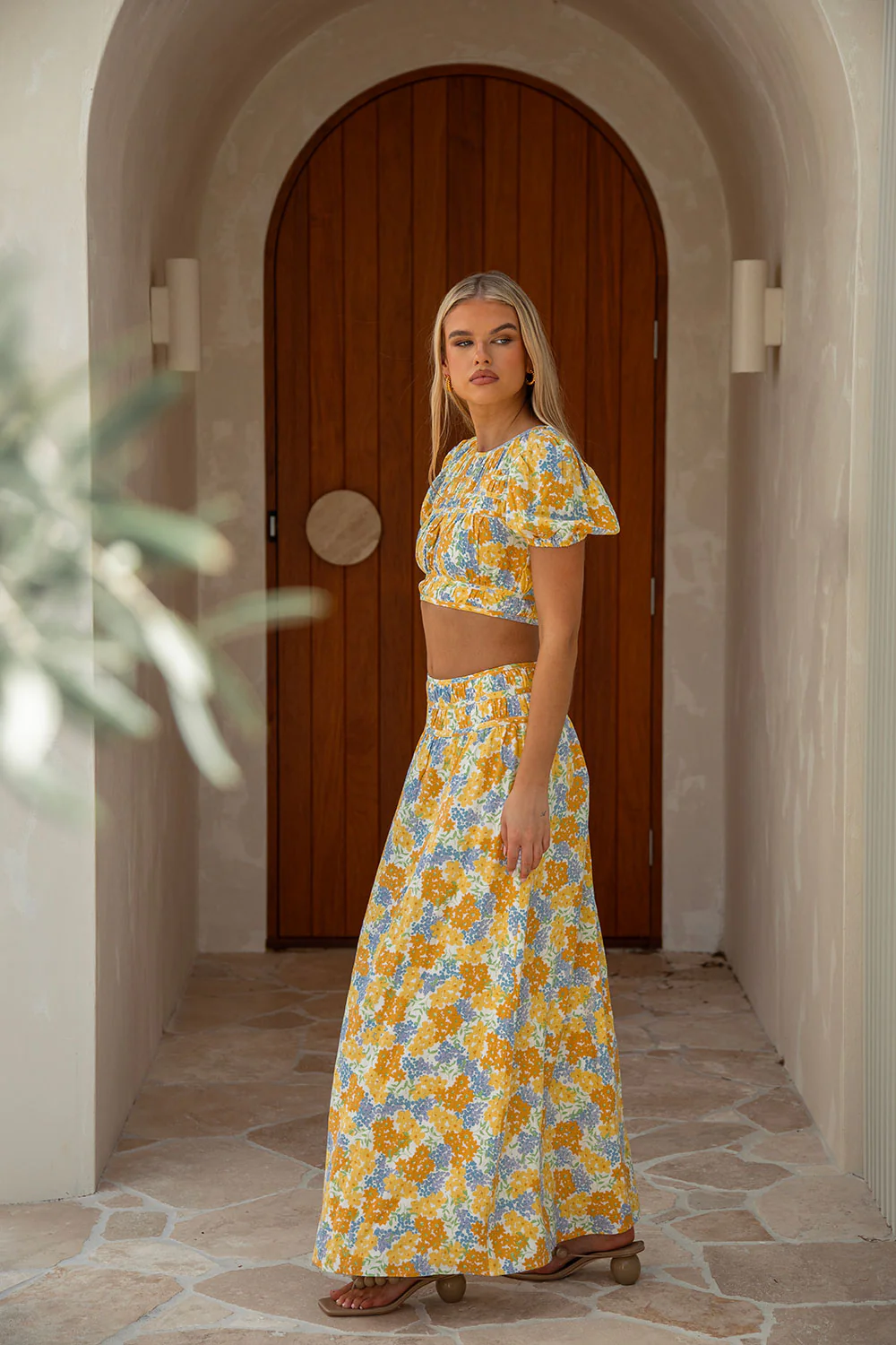 SAMPLE-Danica Top - Tropical Bud Floral - Image 4